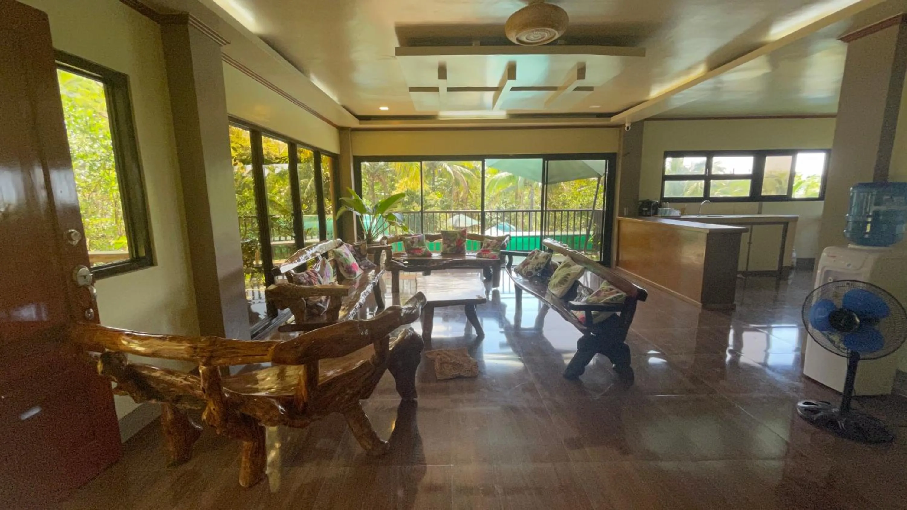 Seating area in Camp Paraiso Resort