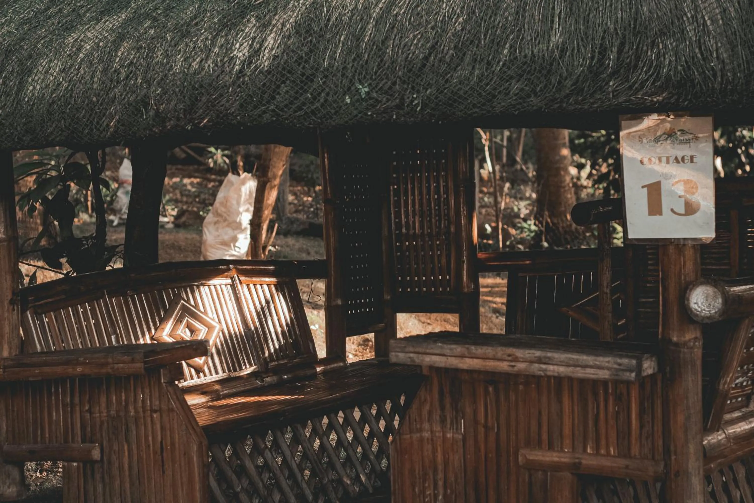 Seating area in Camp Paraiso Resort