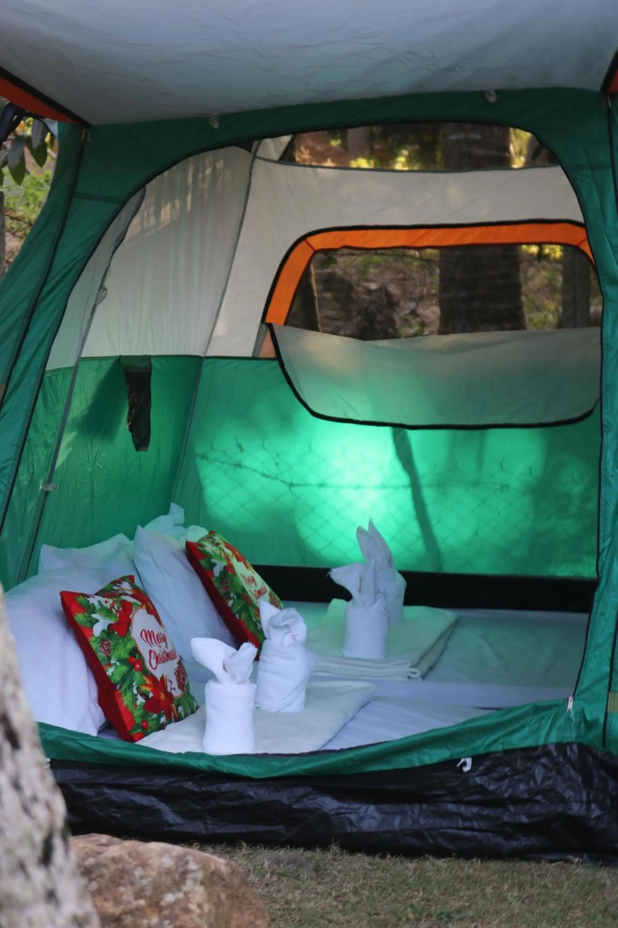 Bed in Camp Paraiso Resort