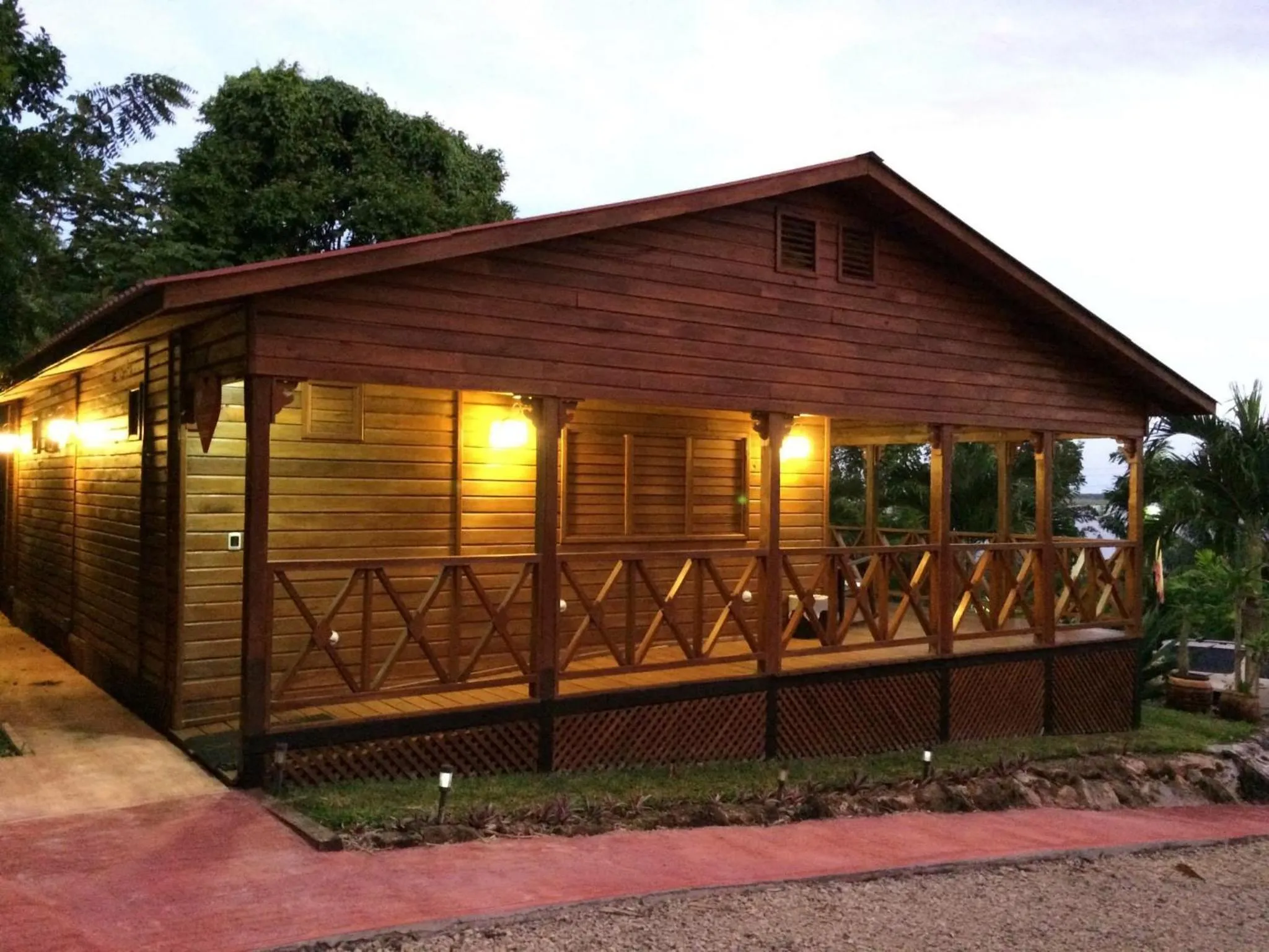 Property building in Coras Place Bacalar Lagoon front