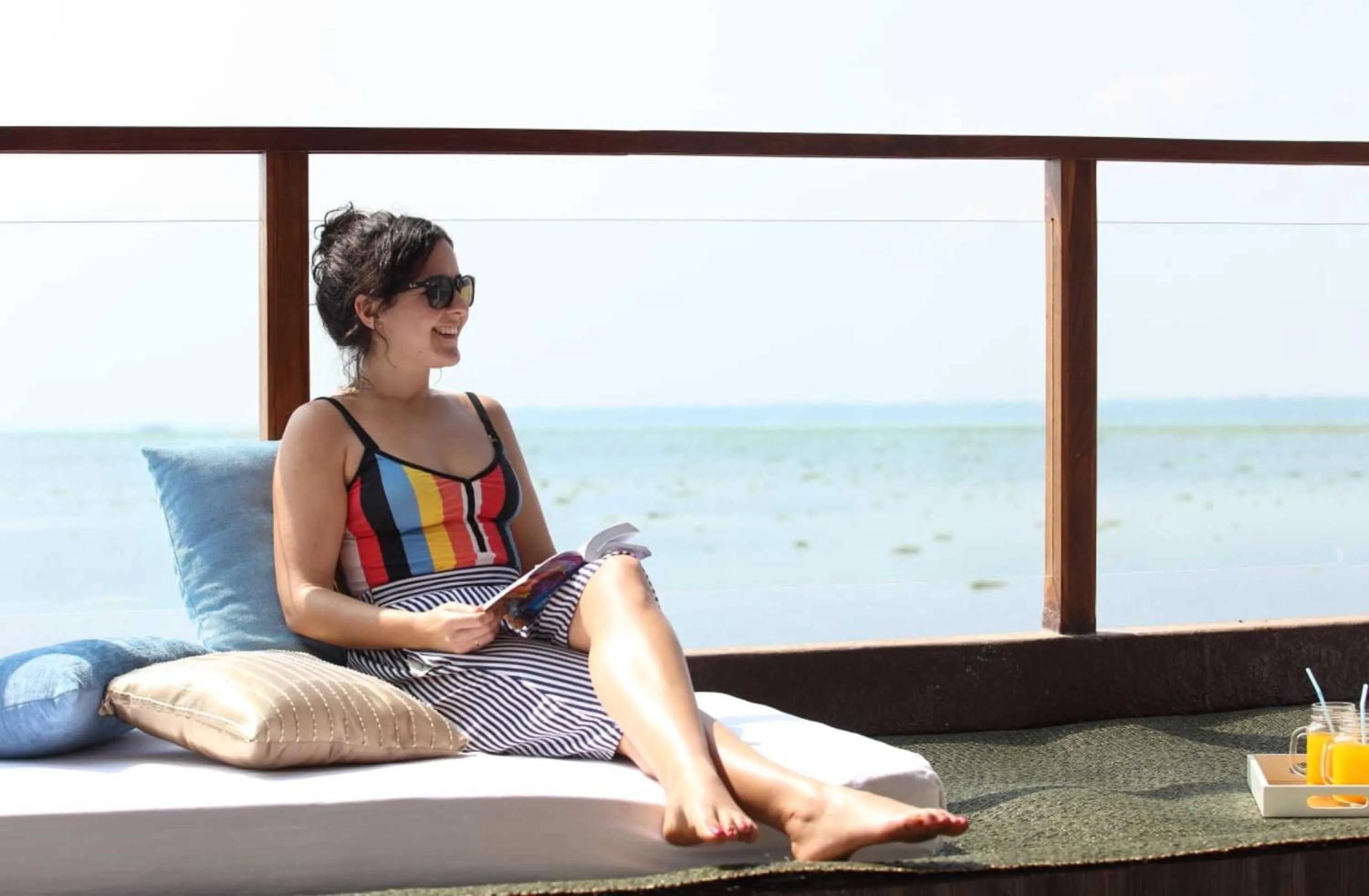 Balcony/Terrace in Cosy Premium Houseboats