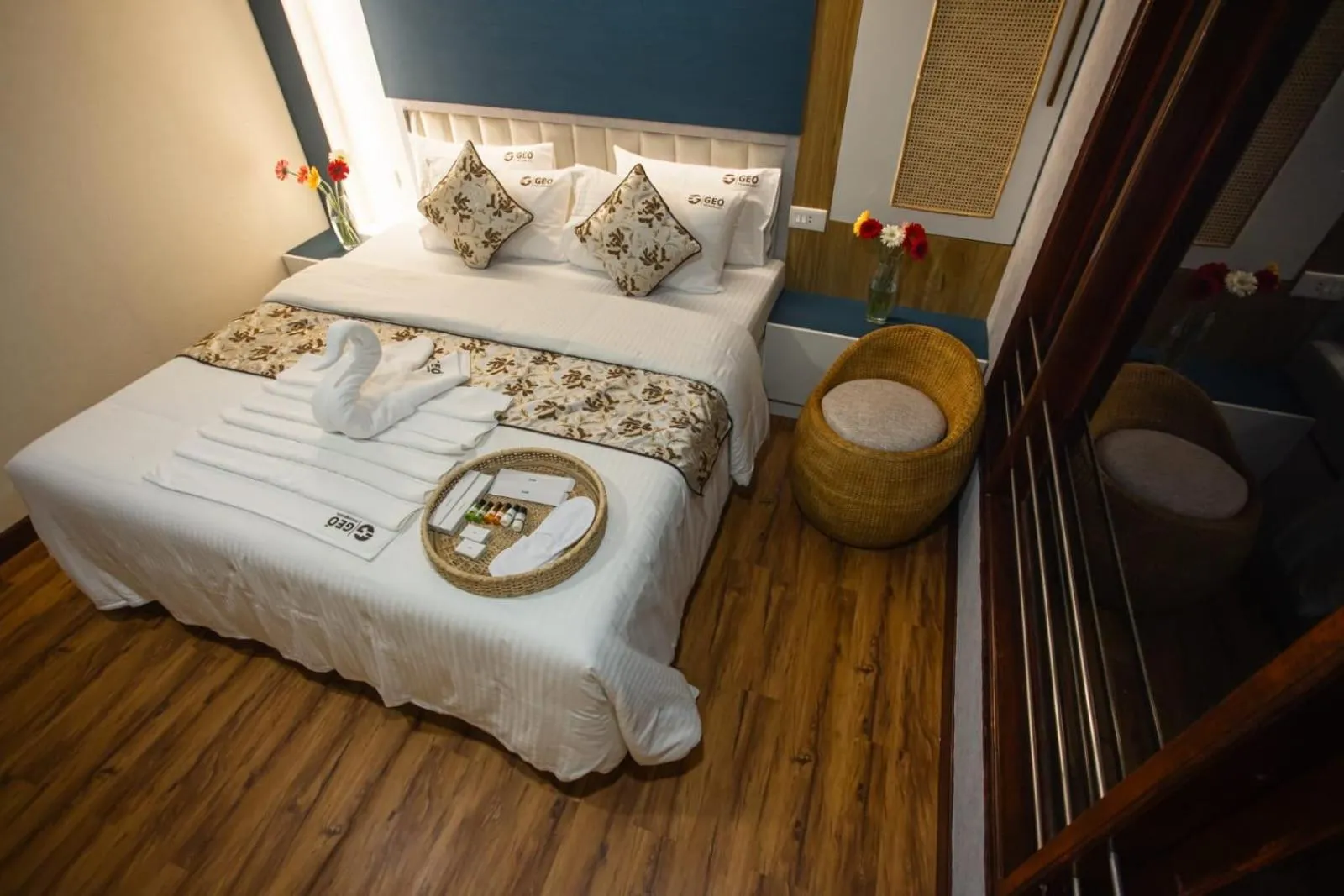 Bed in Cosy Premium Houseboats