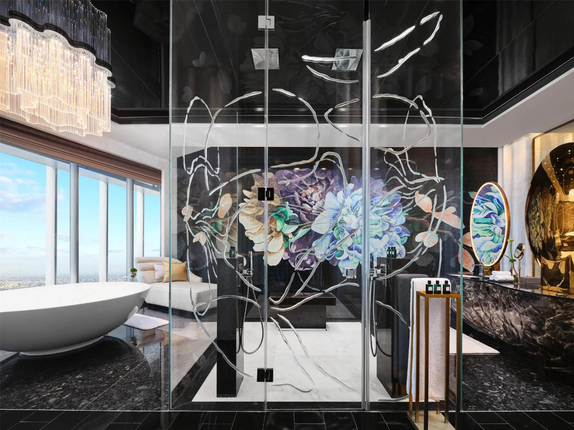 Bathroom in J Hotel, Shanghai Tower - Above All Else, Overlooking the Bund