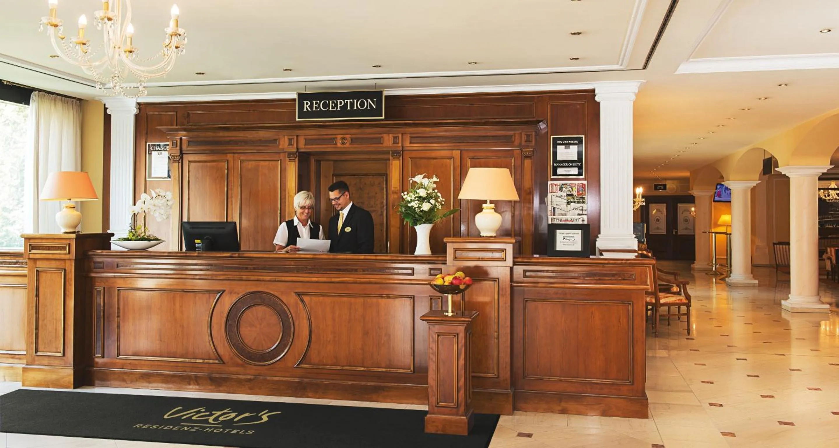 Lobby or reception in Victor's Residenz-Hotel Erfurt