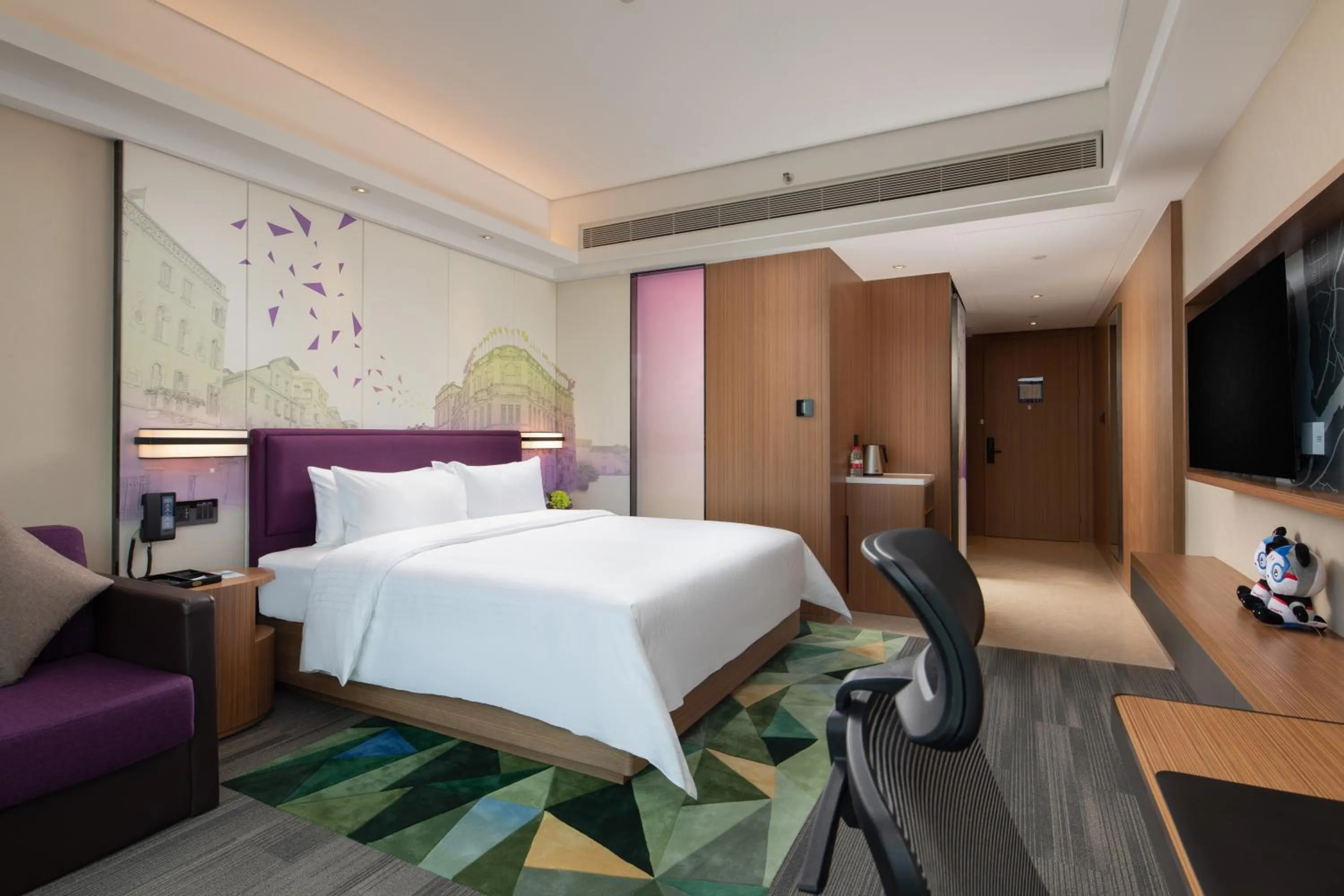 Bedroom, Bed in Hampton by Hilton Nanhai Haikou