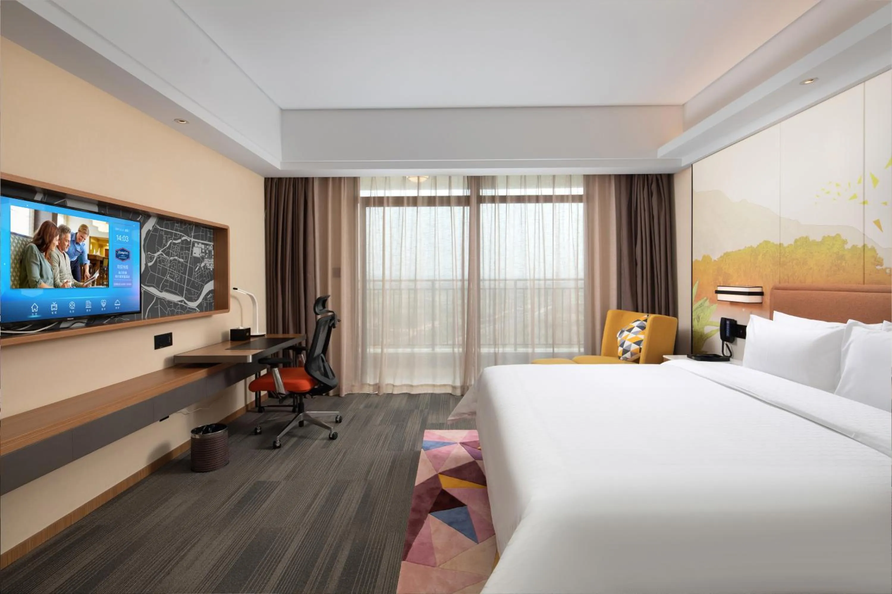 Bedroom, Bed in Hampton by Hilton Nanhai Haikou
