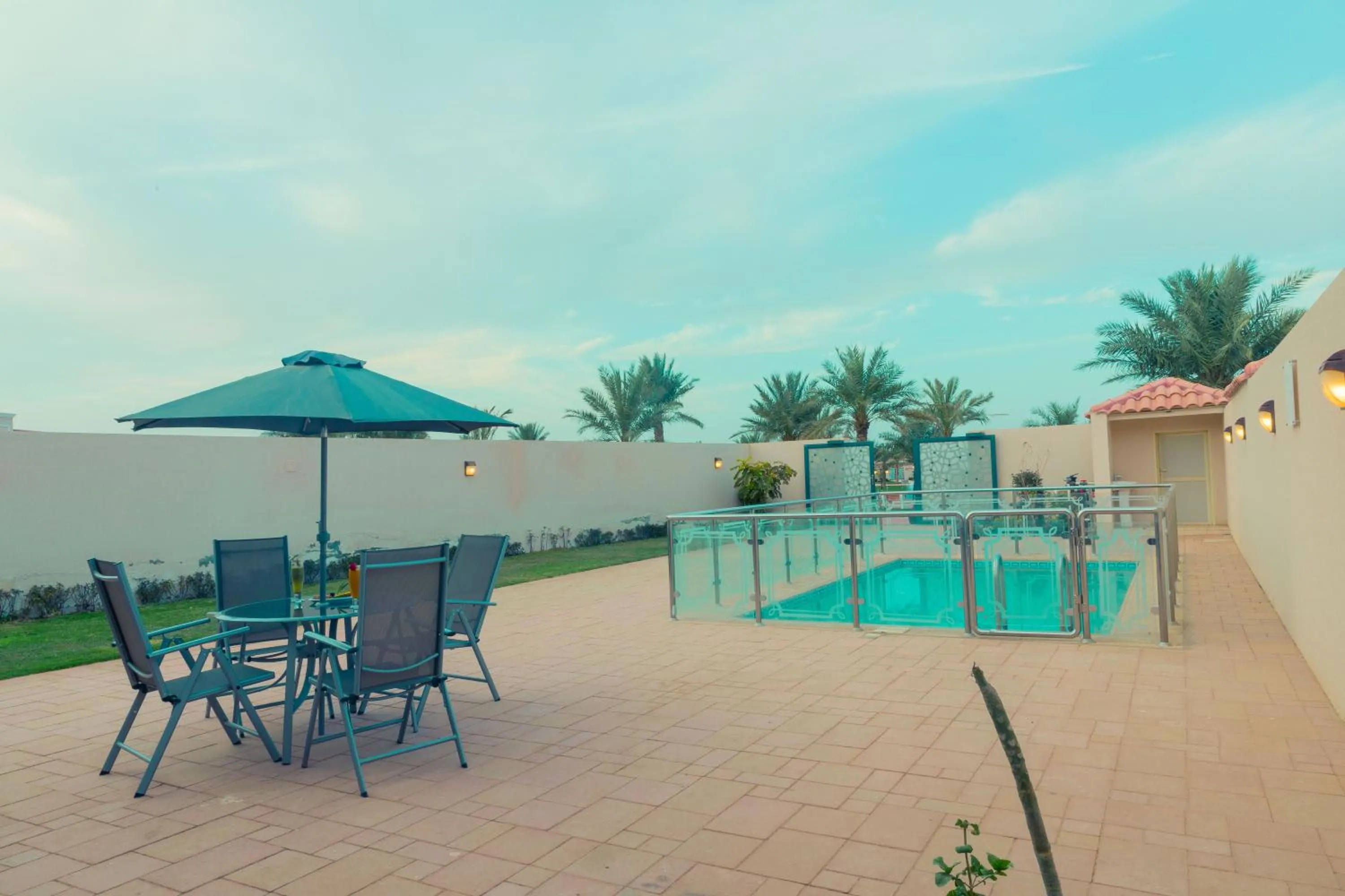 Pool view in Swiss Luxury Villas