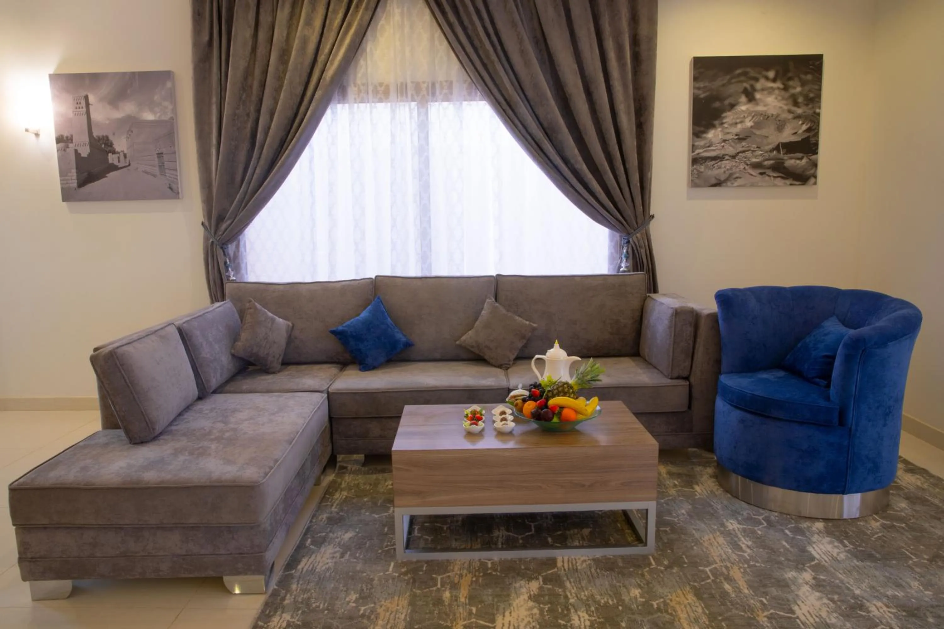 Seating area in Swiss Luxury Villas