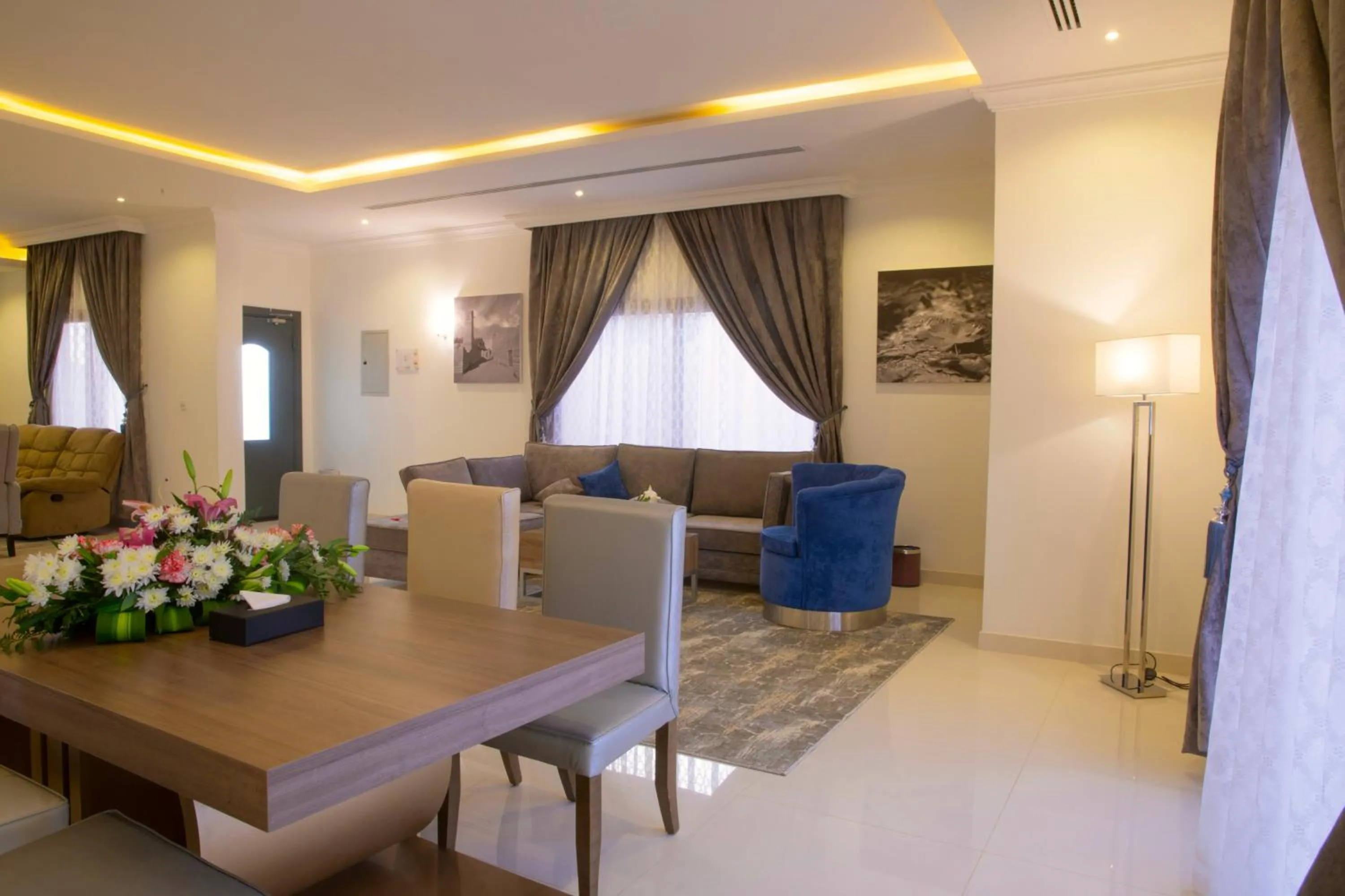 Living room in Swiss Luxury Villas