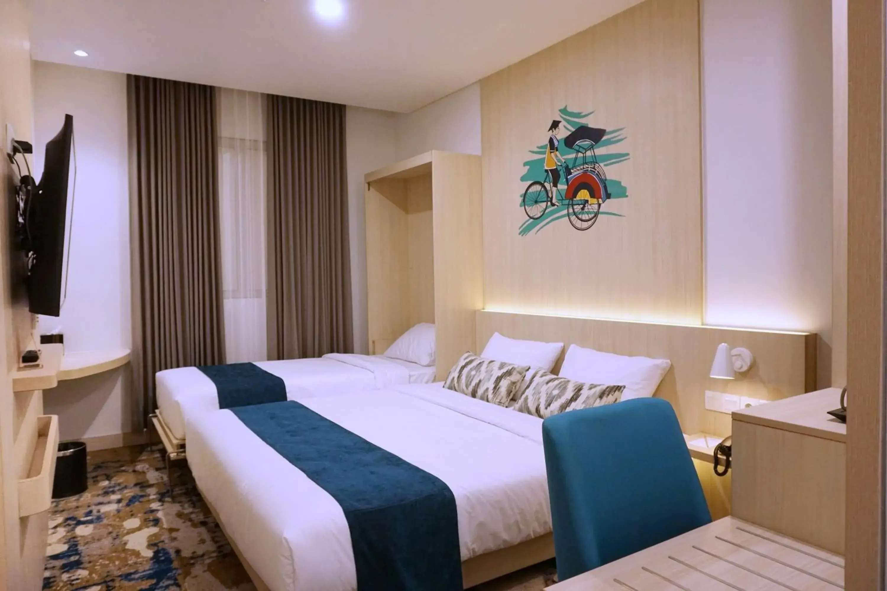 Deluxe Murphy Room with View in Cordia Hotel Yogyakarta - Hotel Dalam Bandara Deluxe Murphy Room with View in Cordia Hotel Yogyakarta - Hotel Dalam Bandara