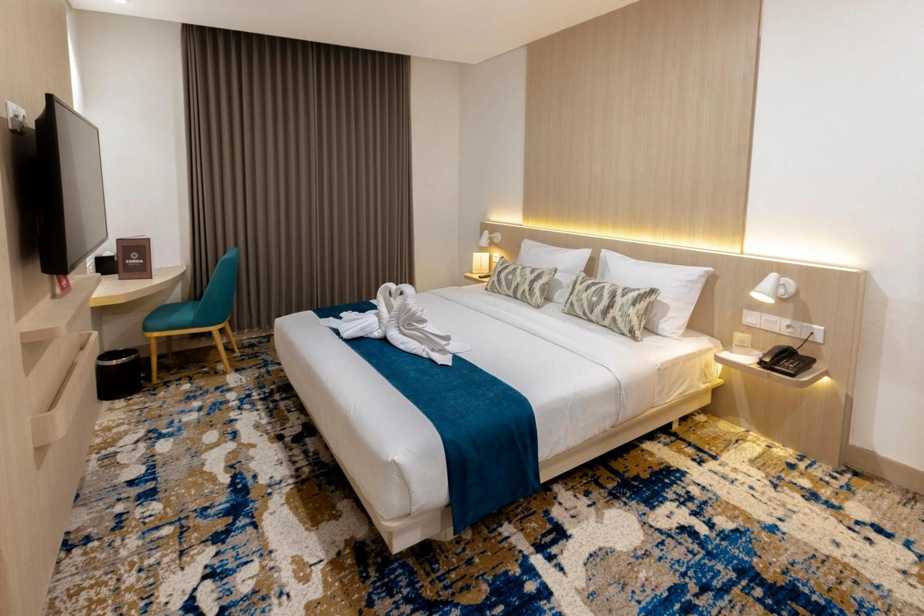 Bedroom, Bed in Cordia Hotel Yogyakarta - Hotel Dalam Bandara