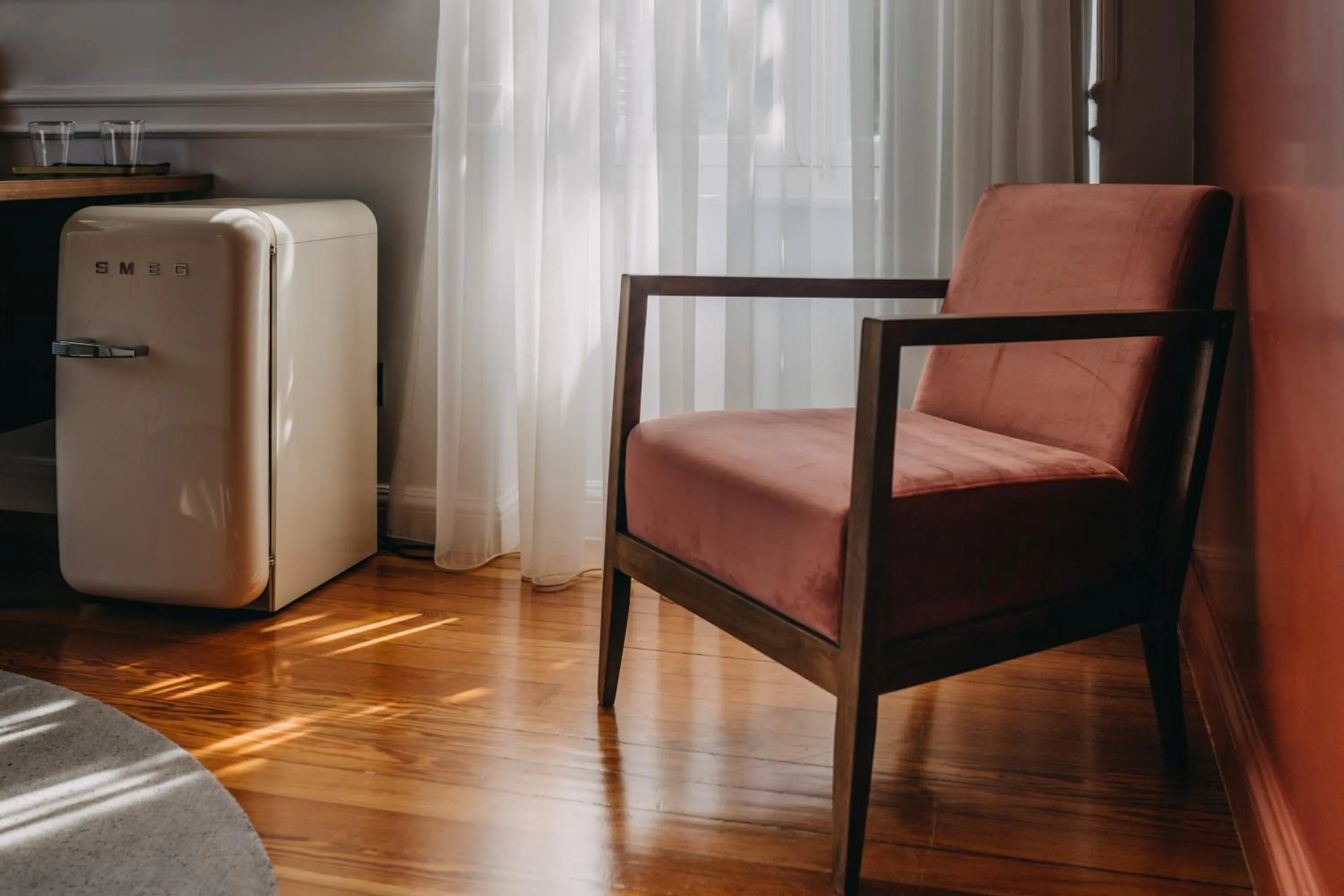 Seating area in The Bold Type Hotel, a Member of Design Hotels