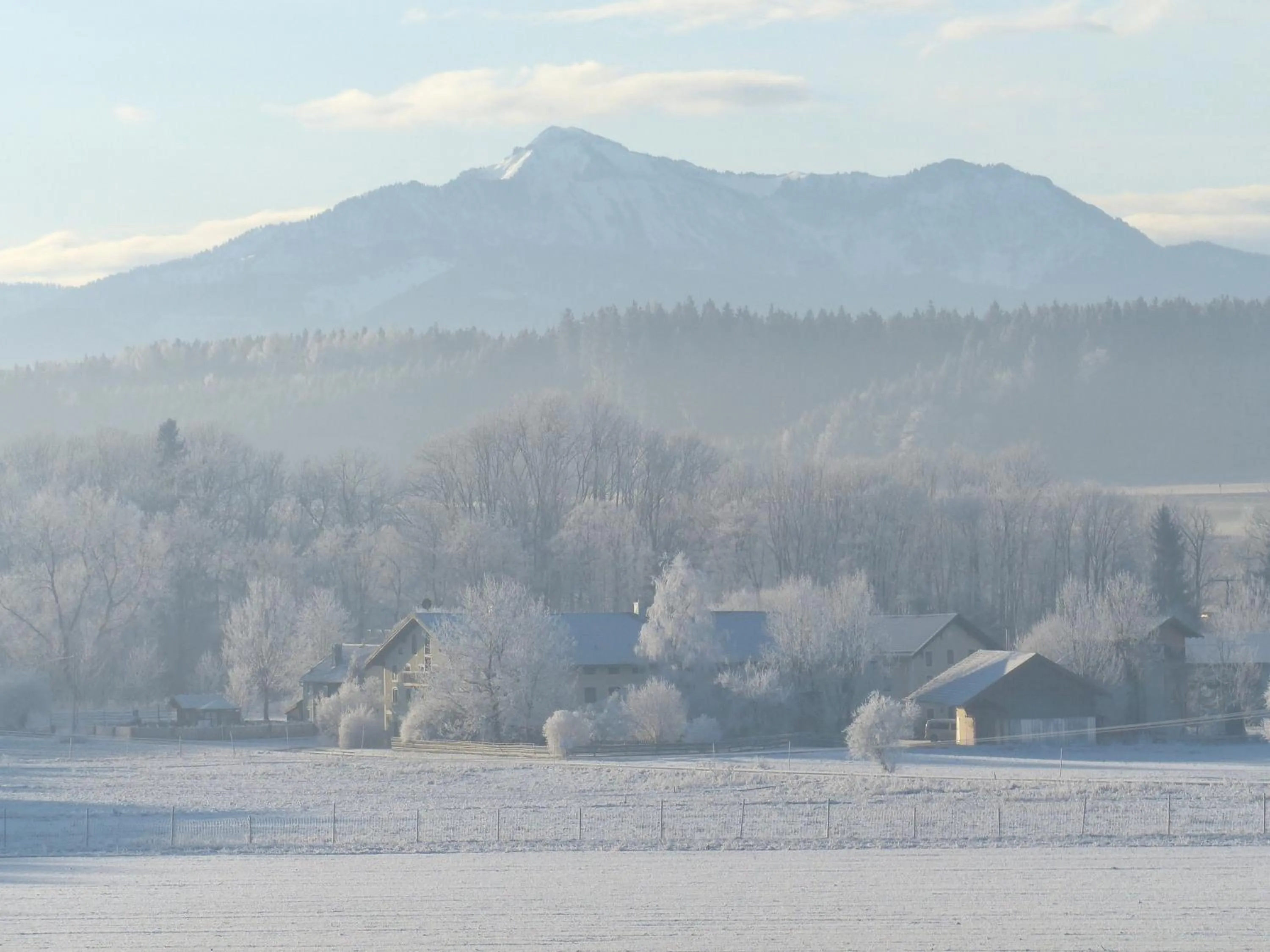 Natural landscape in Pension Poschmühle