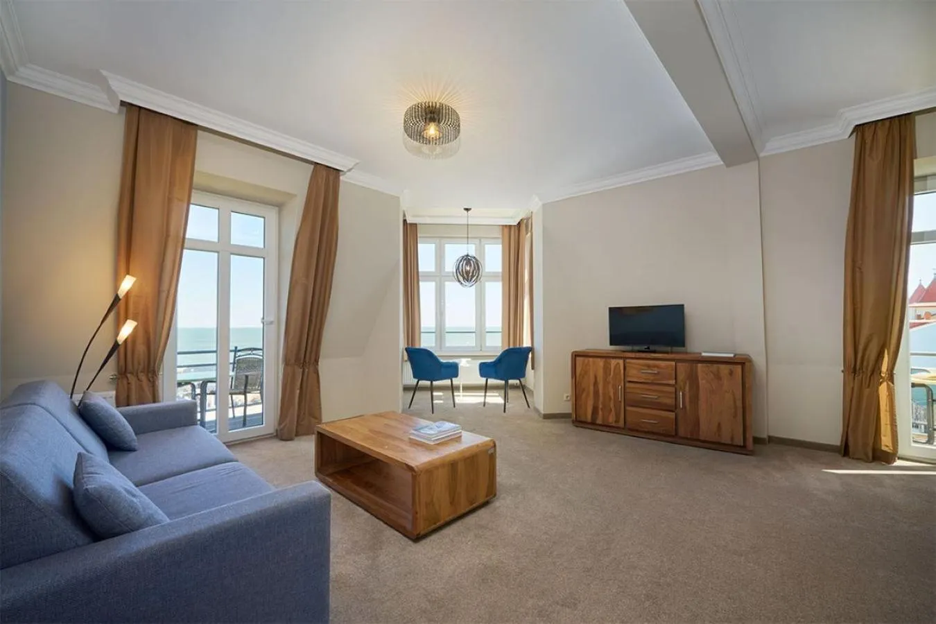 Living room in Strandhotel Preussenhof