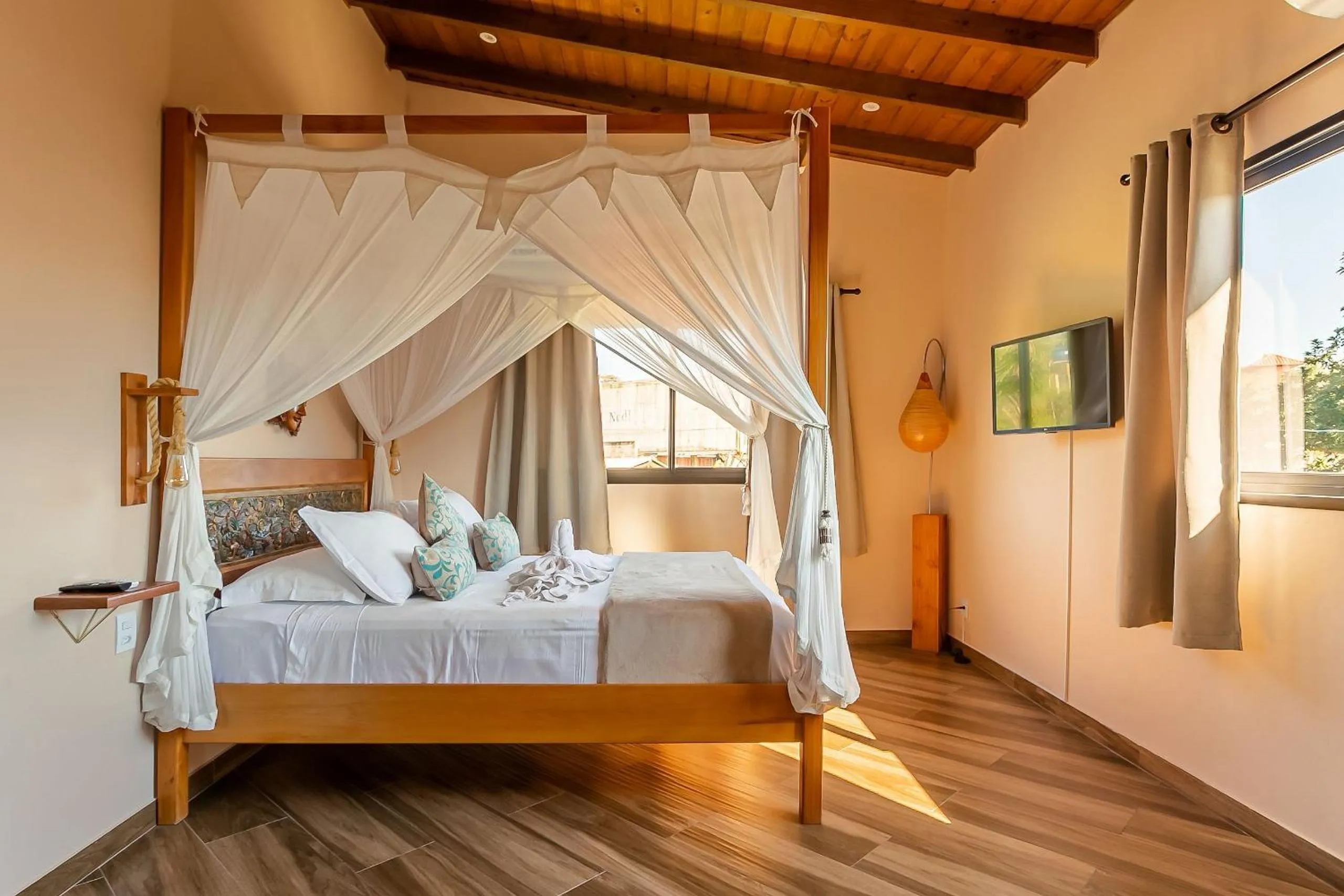 Bedroom, Bed in Shiva Boutique Hotel - Praia do Rosa