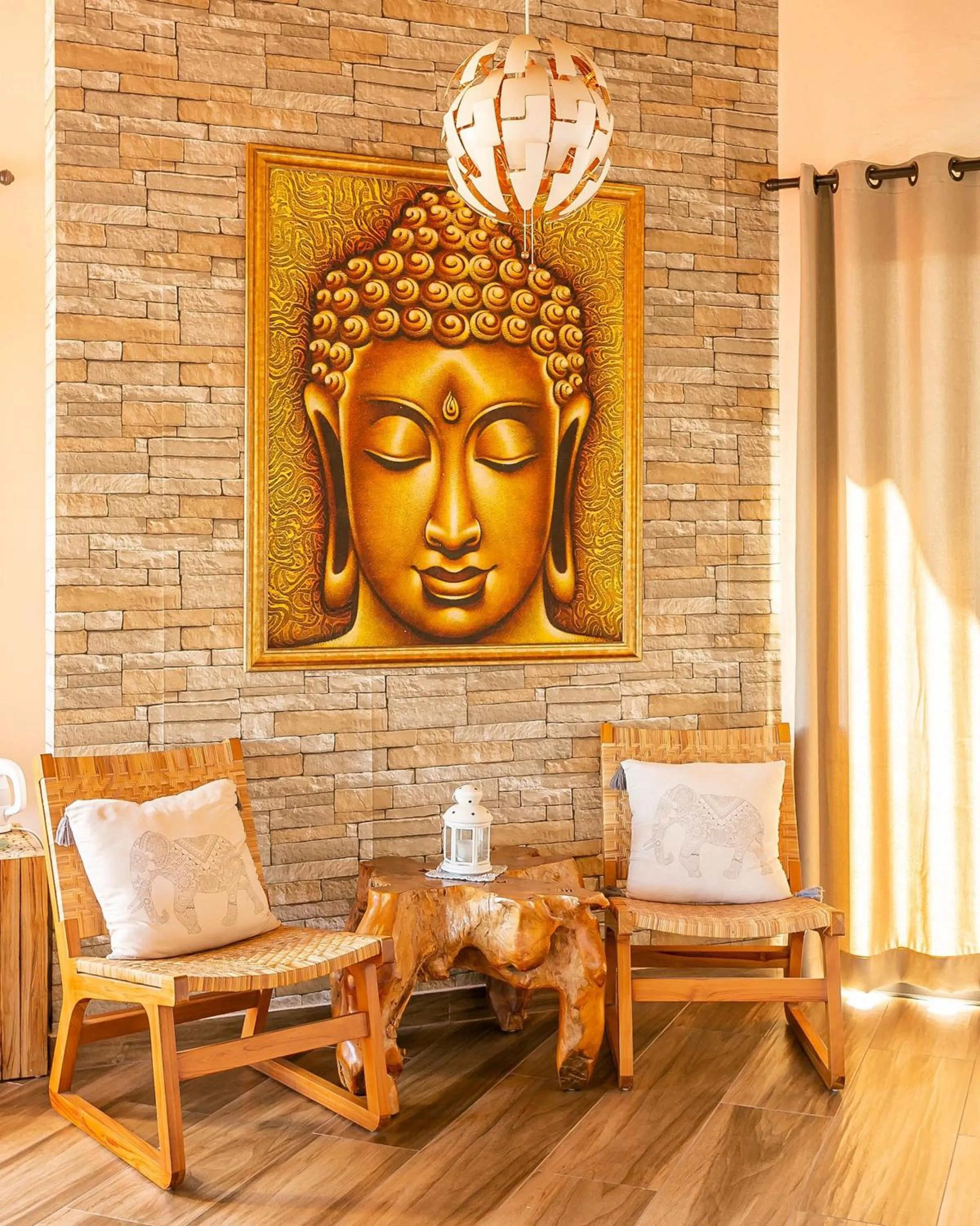 Decorative detail in Shiva Boutique Hotel - Praia do Rosa