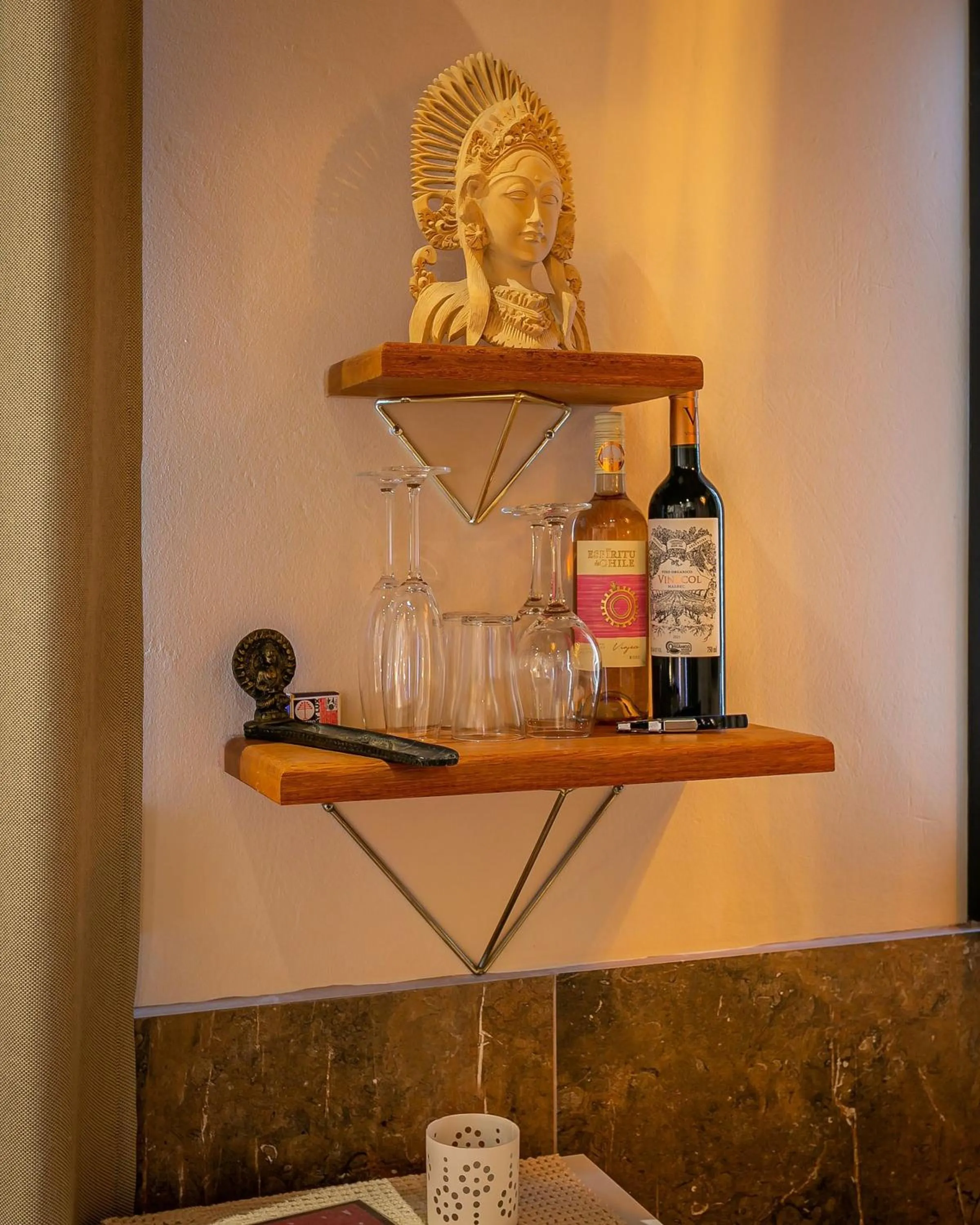 Decorative detail in Shiva Boutique Hotel - Praia do Rosa