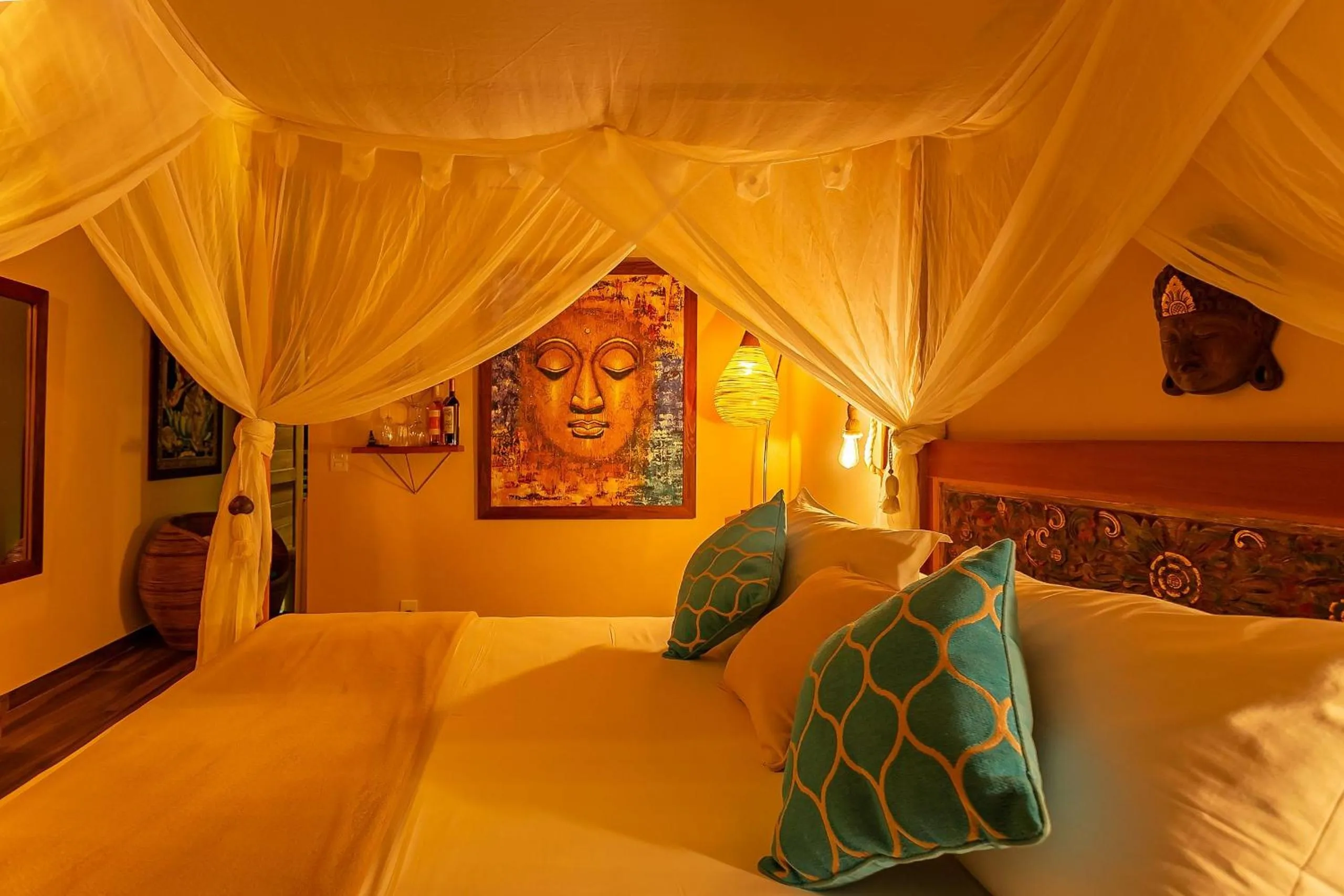 Bedroom, Bed in Shiva Boutique Hotel - Praia do Rosa