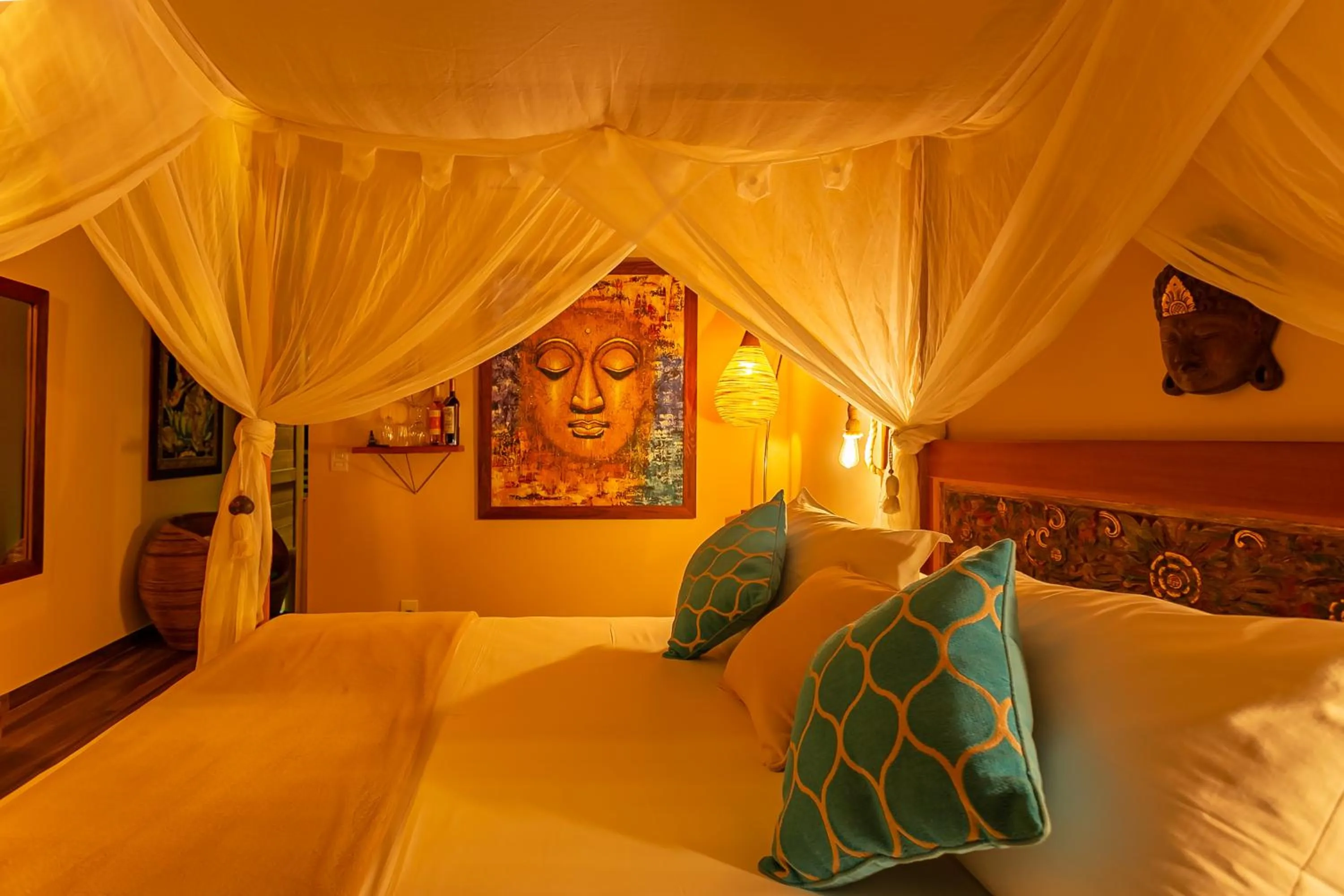 Bedroom, Bed in Shiva Boutique Hotel - Praia do Rosa