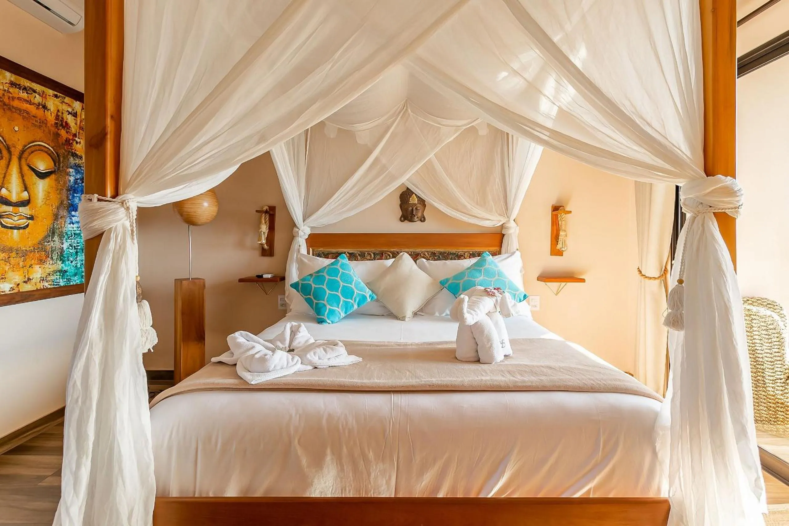 Bedroom, Bed in Shiva Boutique Hotel - Praia do Rosa