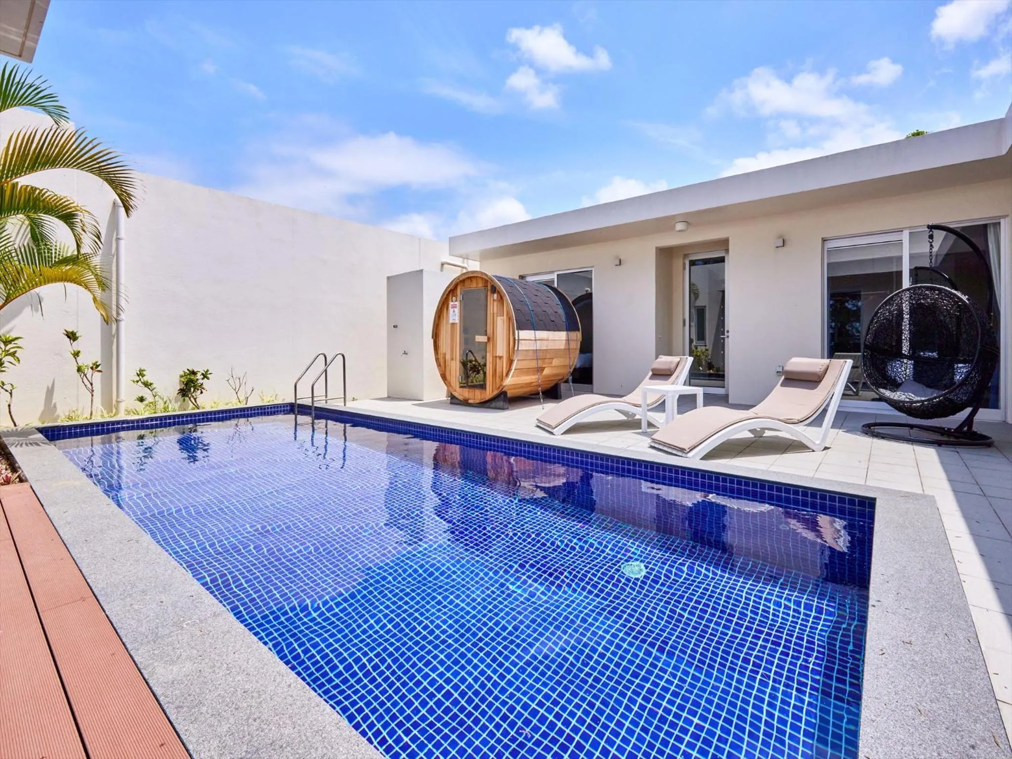 Sauna in The Pool & Sauna Villa MOTOBU