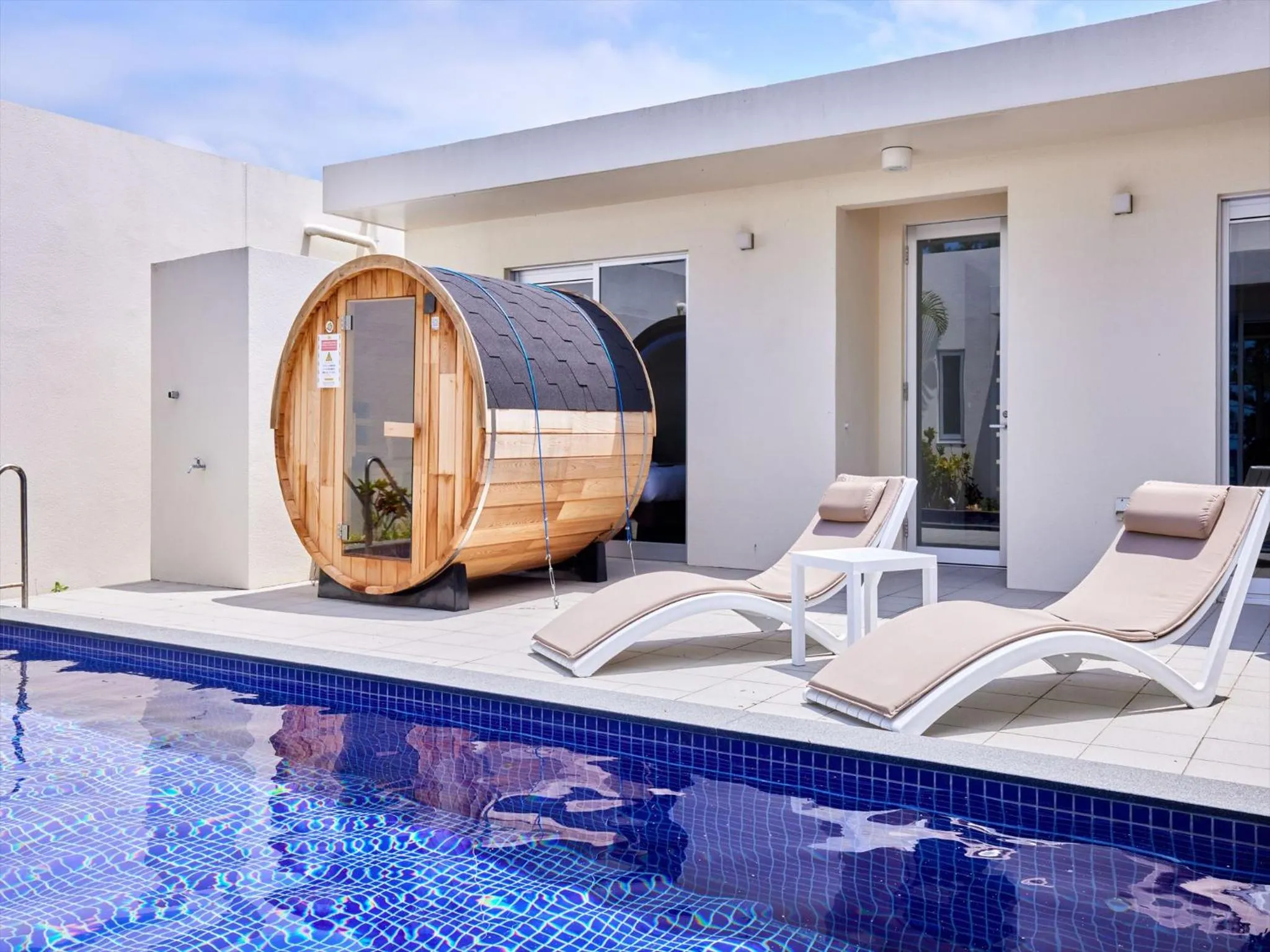 Sauna in The Pool & Sauna Villa MOTOBU