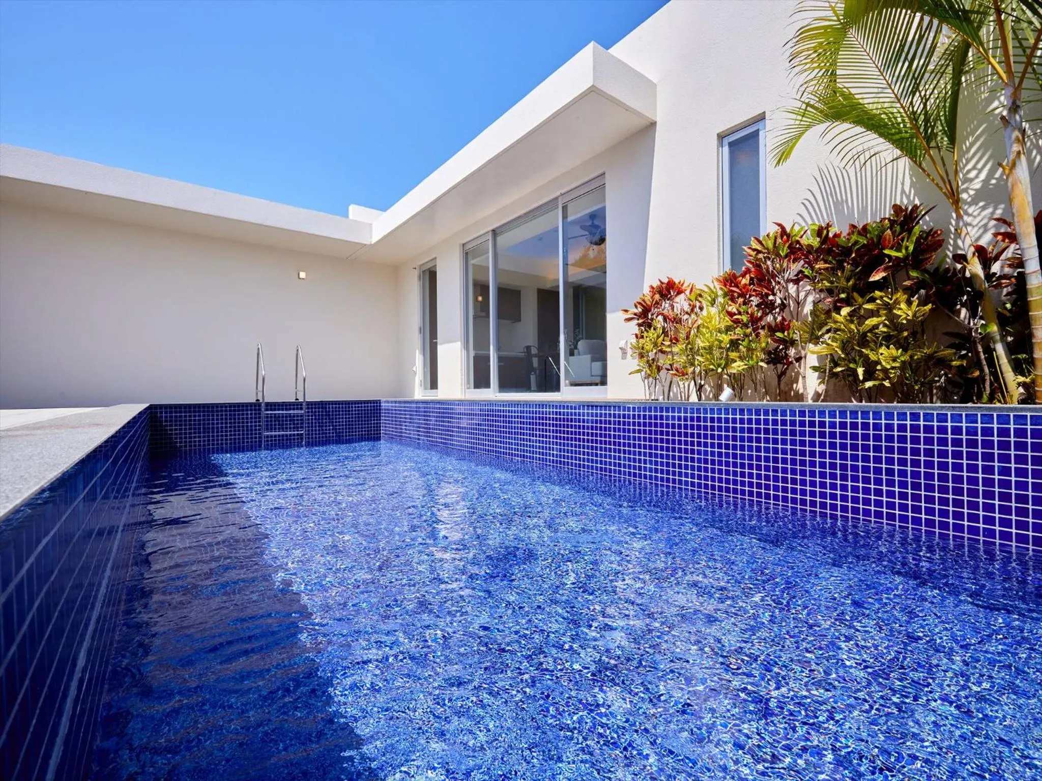 Pool view in The Pool & Sauna Villa MOTOBU