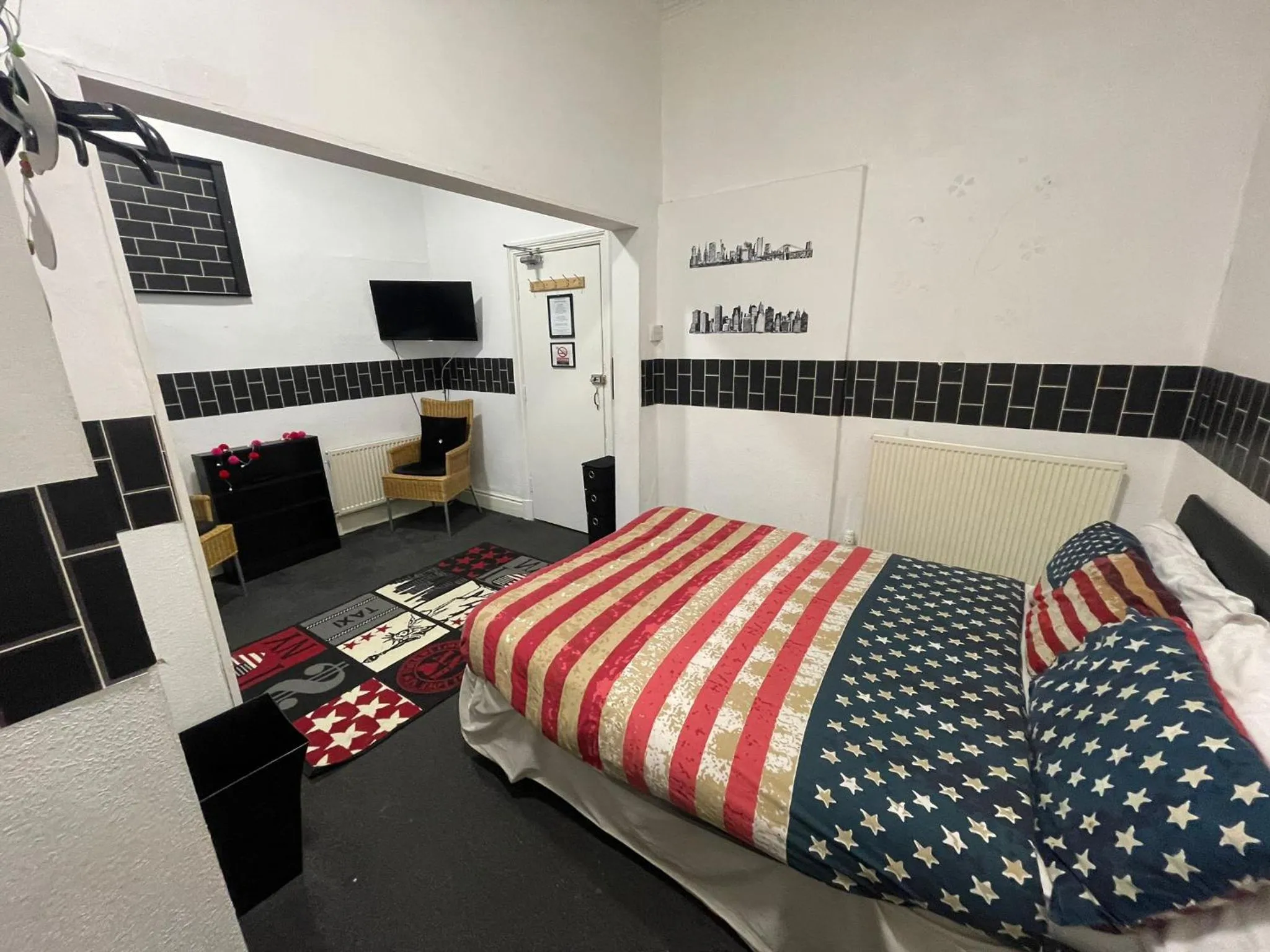 Bed in Manhattan Hotel