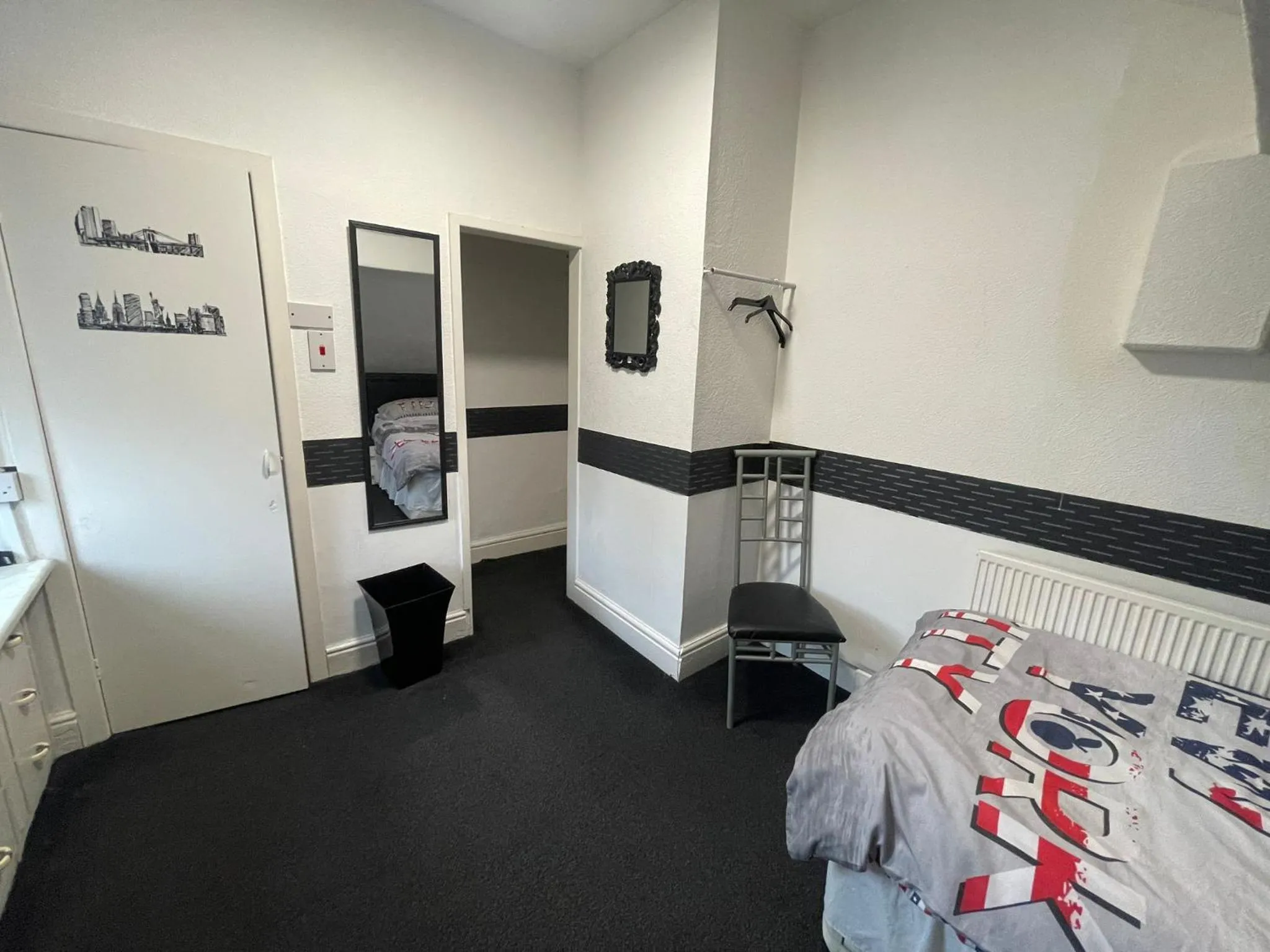 Bed in Manhattan Hotel