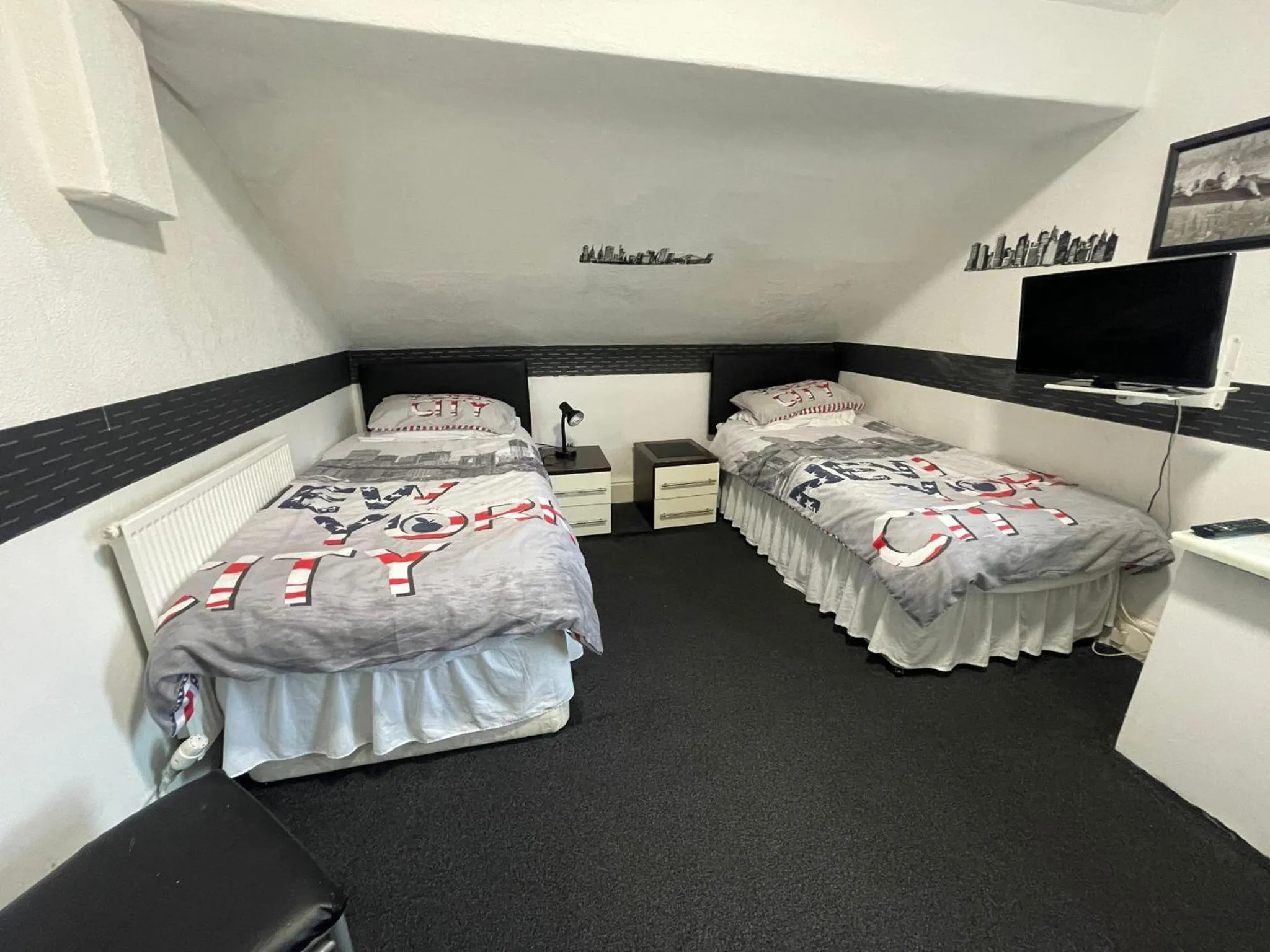 Bed in Manhattan Hotel