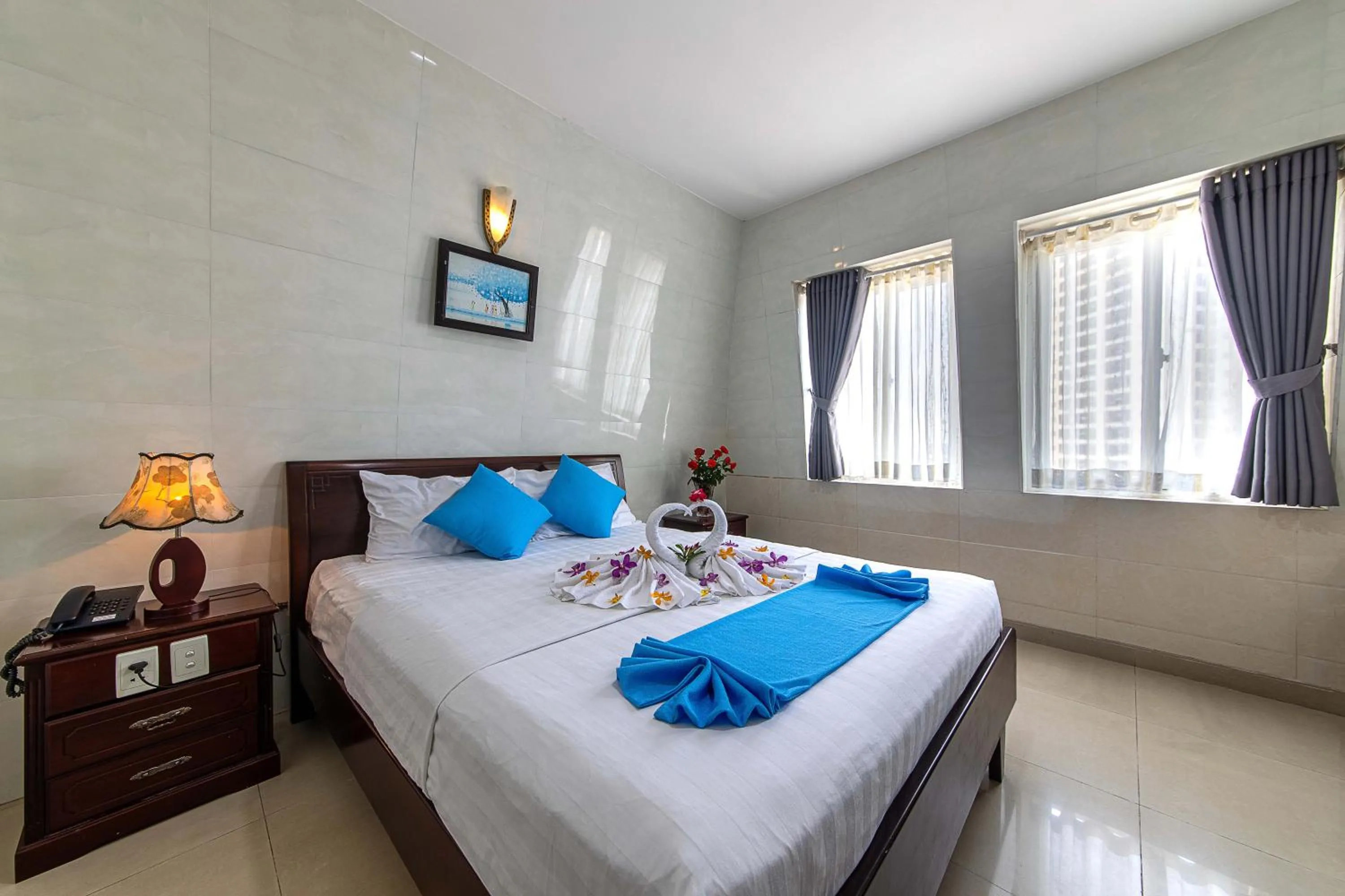 Bed in Phong Lan 2 Hotel