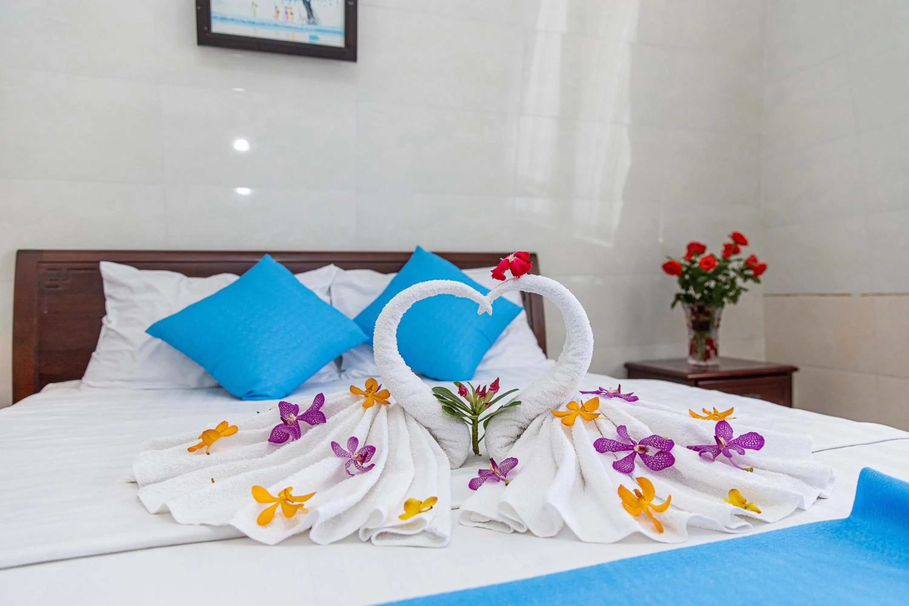 Bed in Phong Lan 2 Hotel