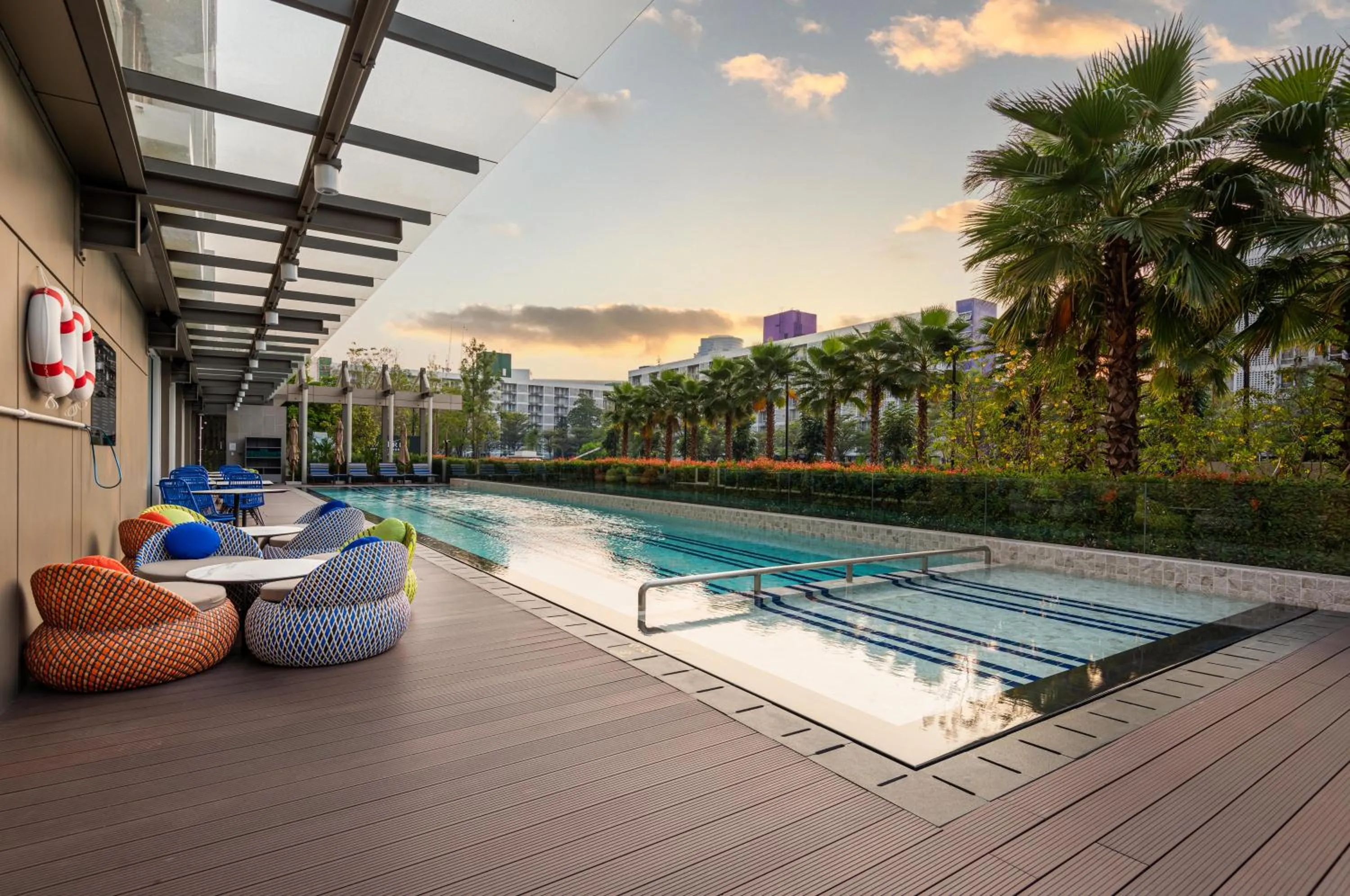 Swimming pool in Maitria Hotel Rama 9 Bangkok - A Chatrium Collection