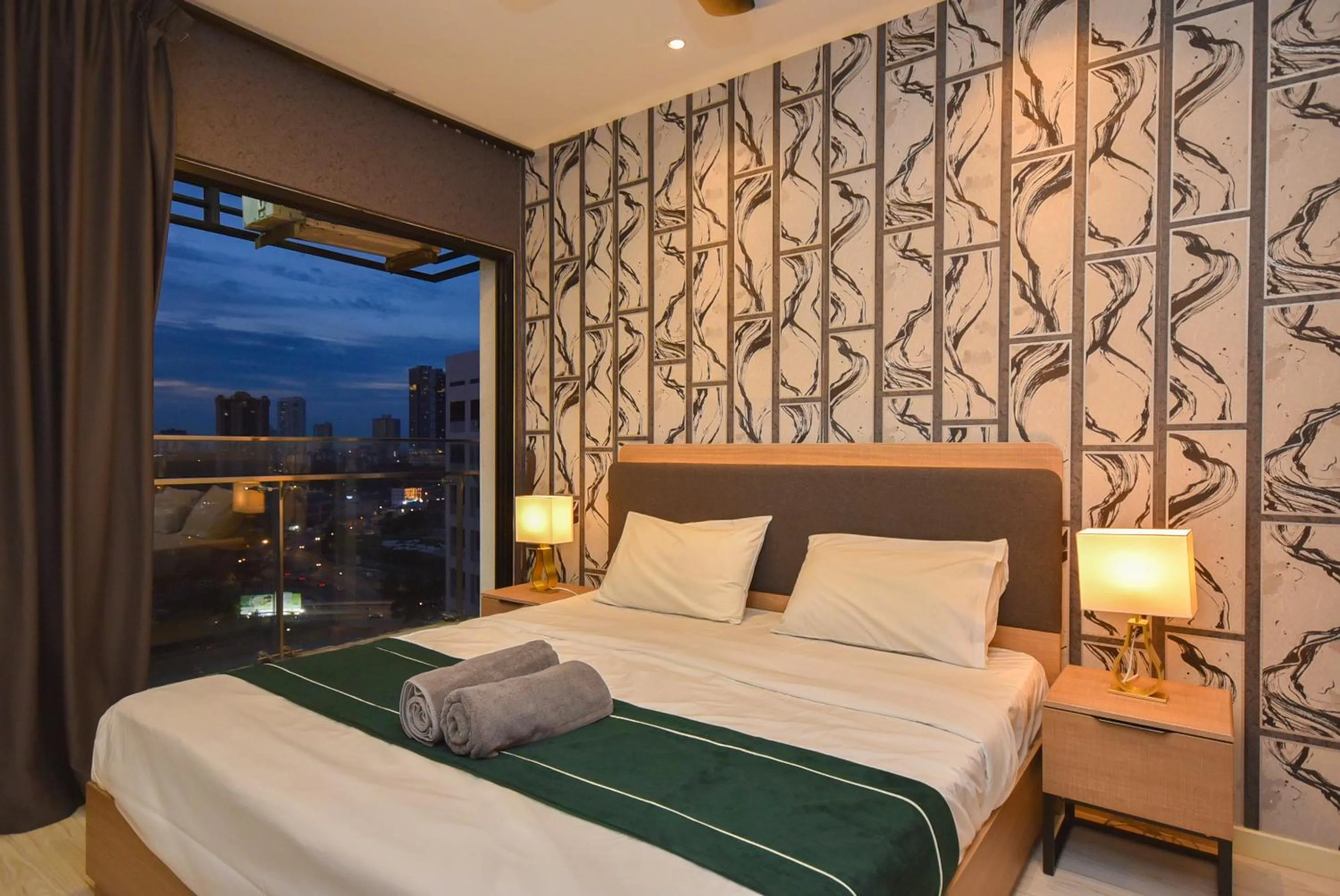 Bedroom, Bed in Suasana Residence by Nest Home