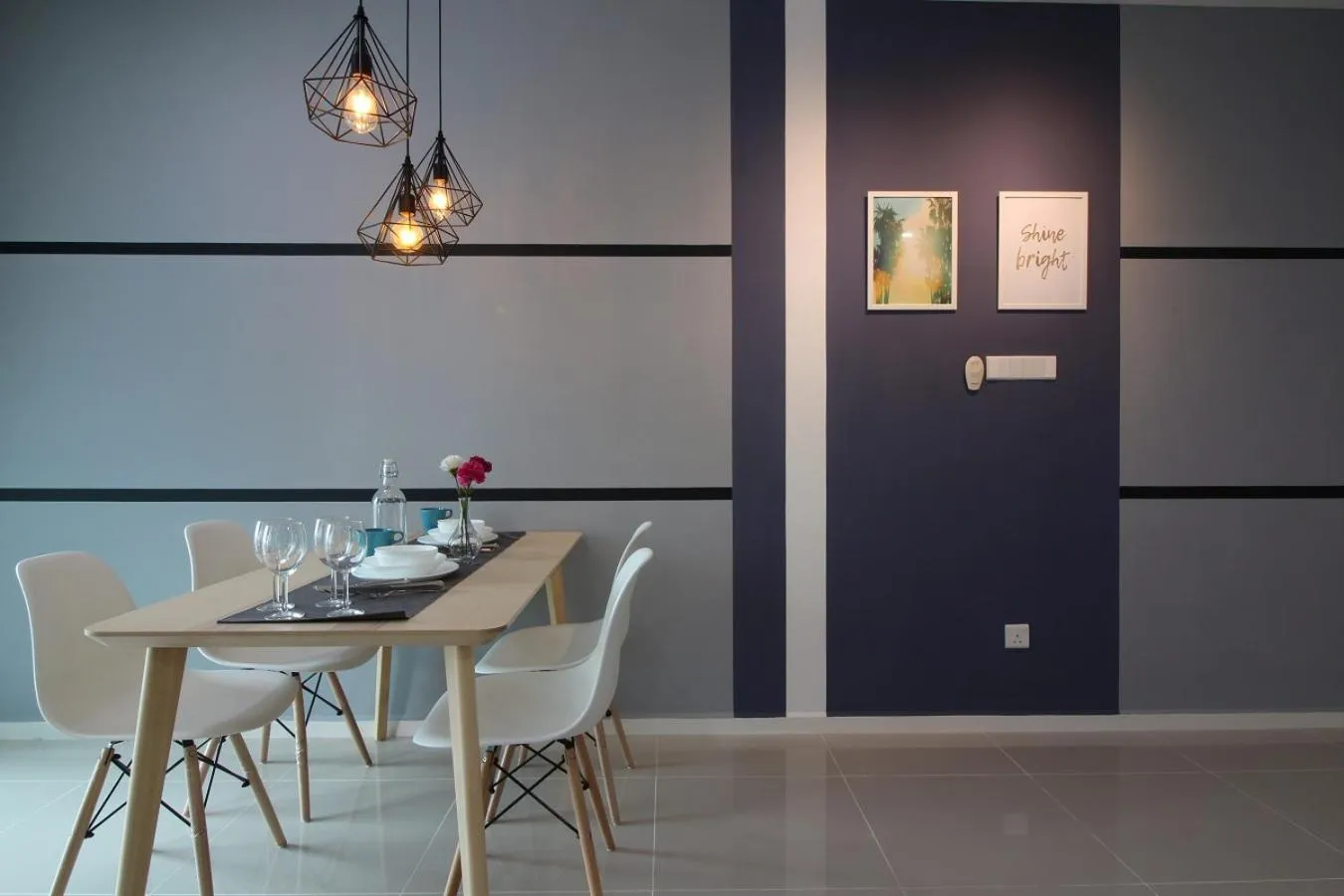 Dining area in Suasana Residence by Nest Home