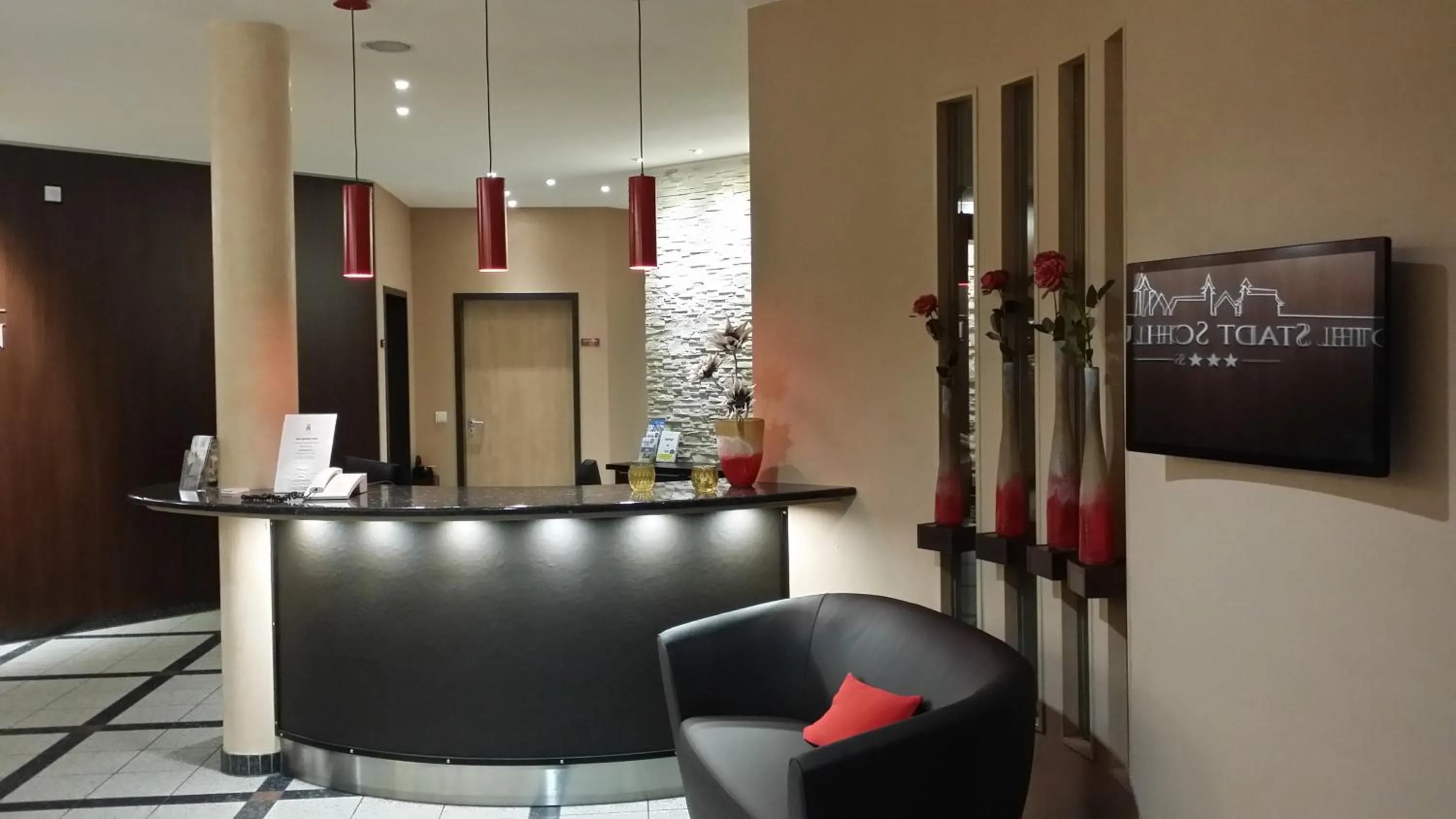 Lobby or reception in AKZENT Hotel Stadt Schlüchtern ***S