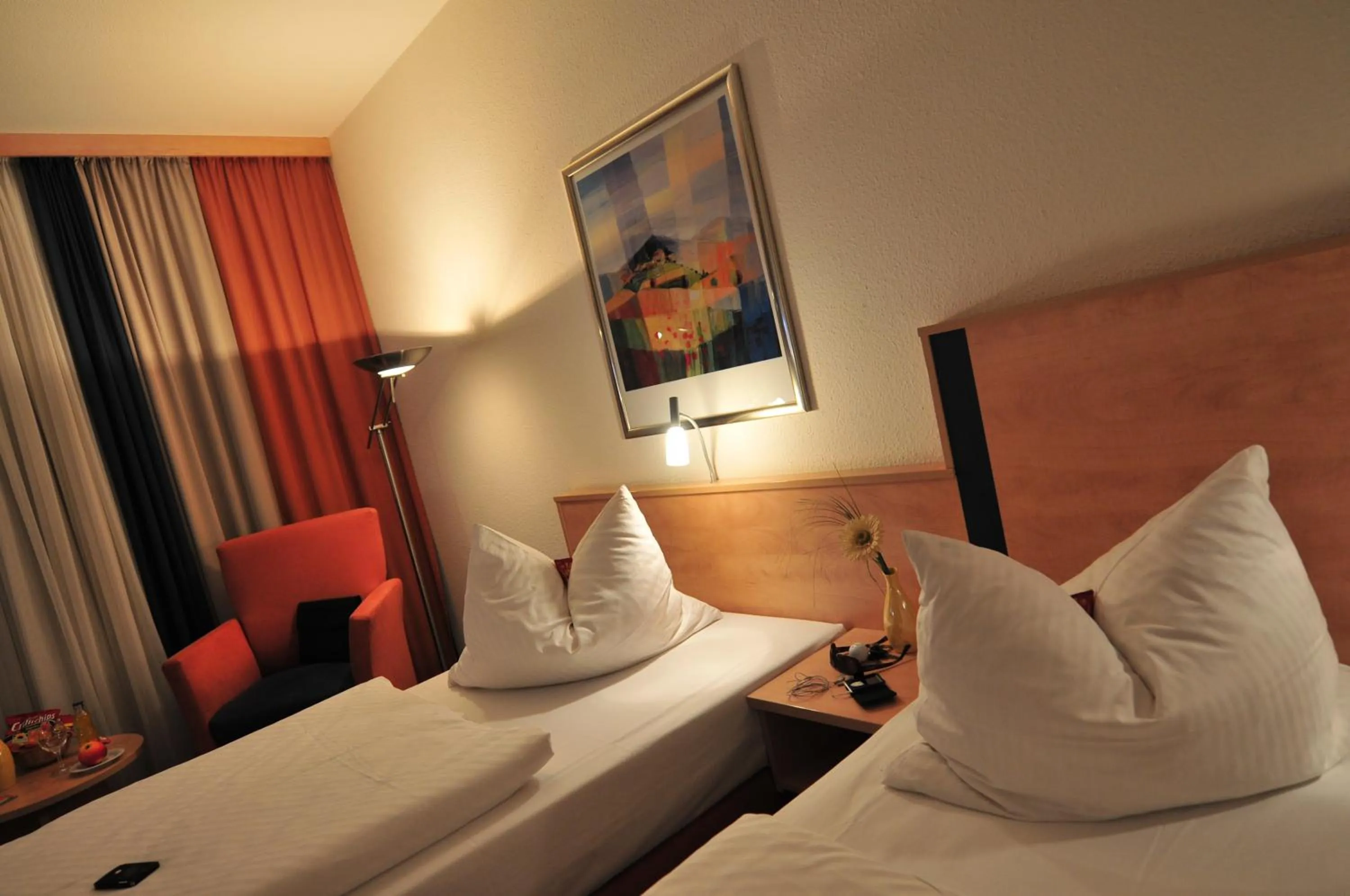 Bedroom, Bed in AKZENT Hotel Stadt Schlüchtern ***S