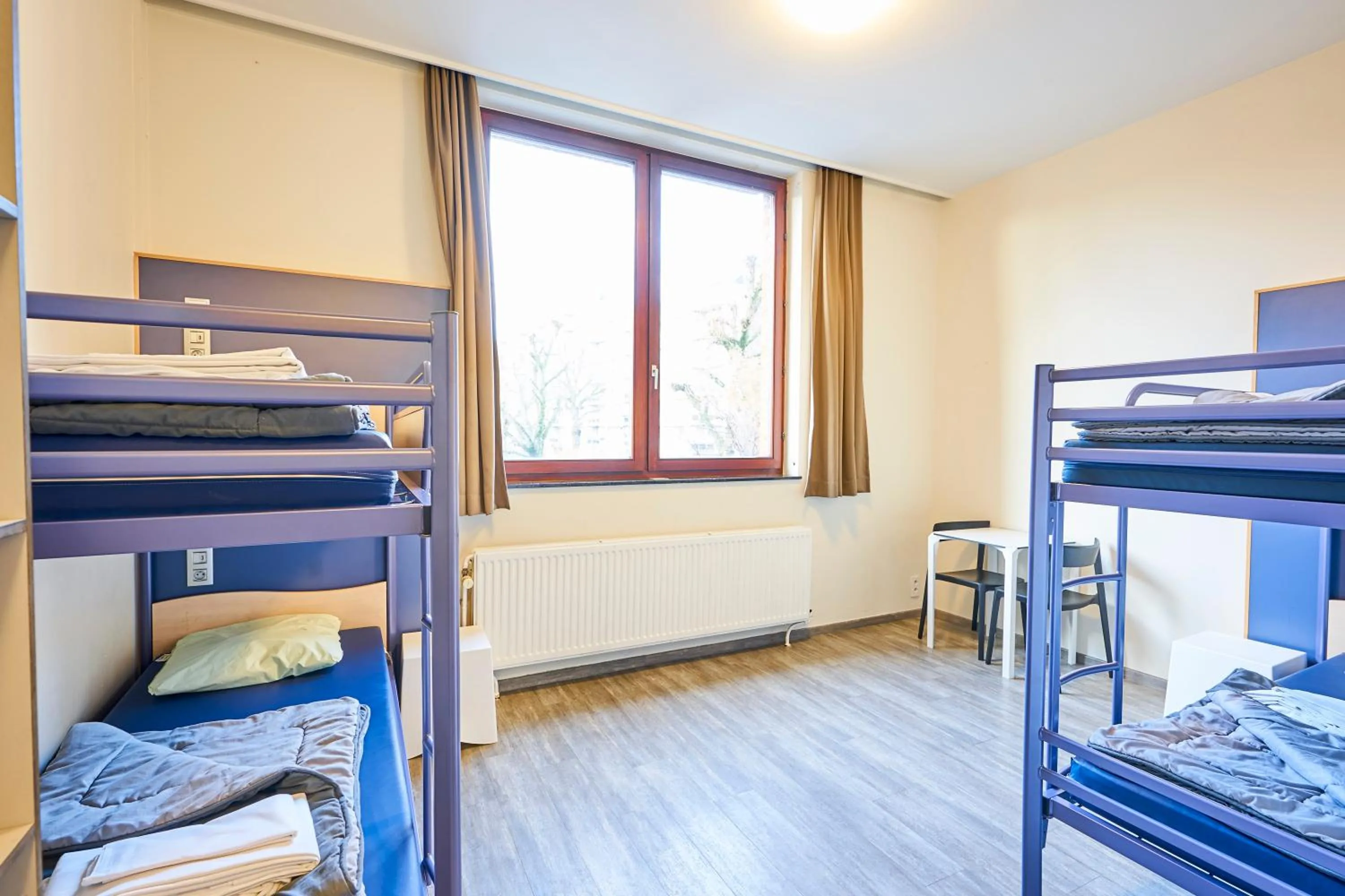 Bedroom, Bed in HI Brussels Generation Europe Hostel