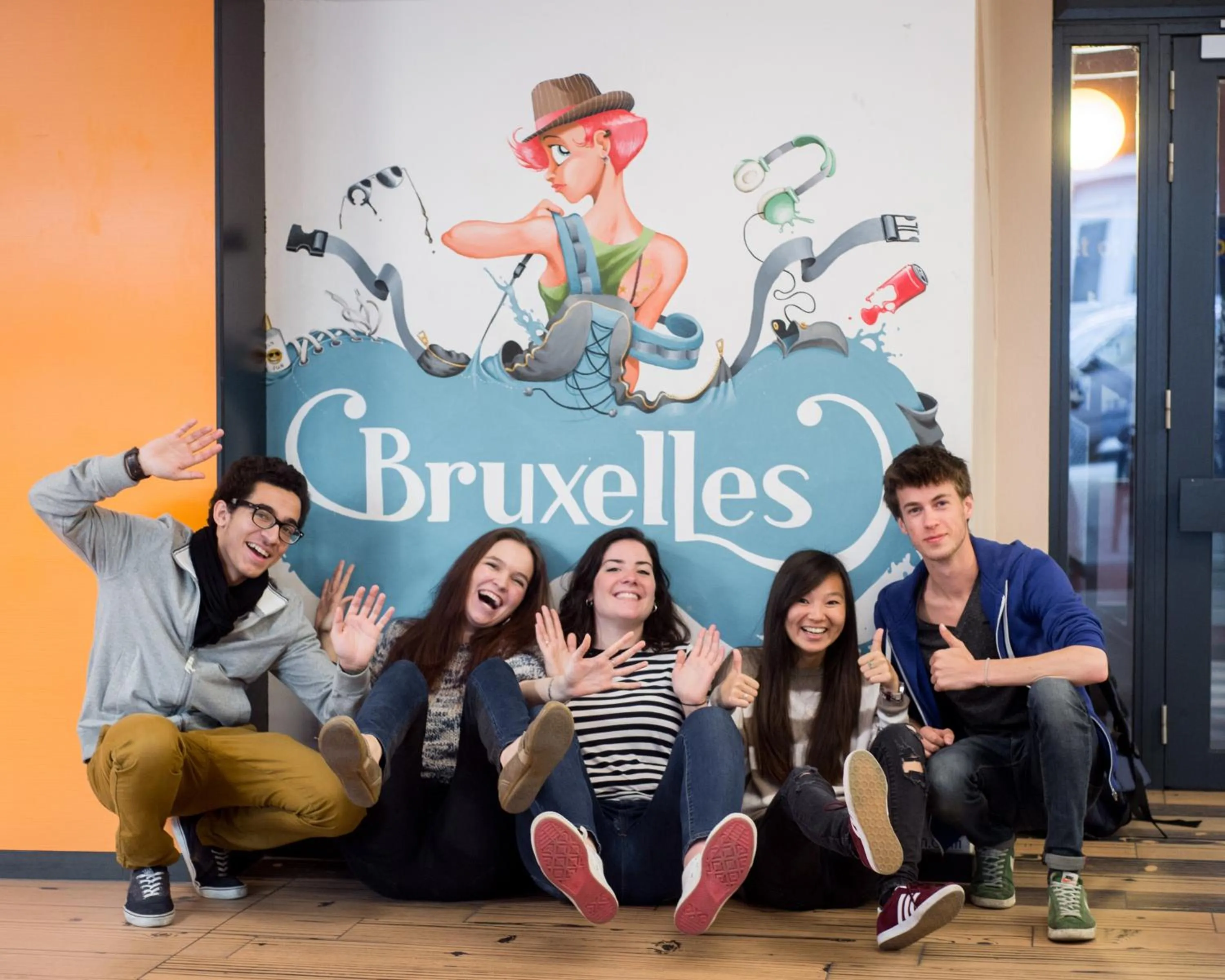 People in HI Brussels Jacques Brel Hostel