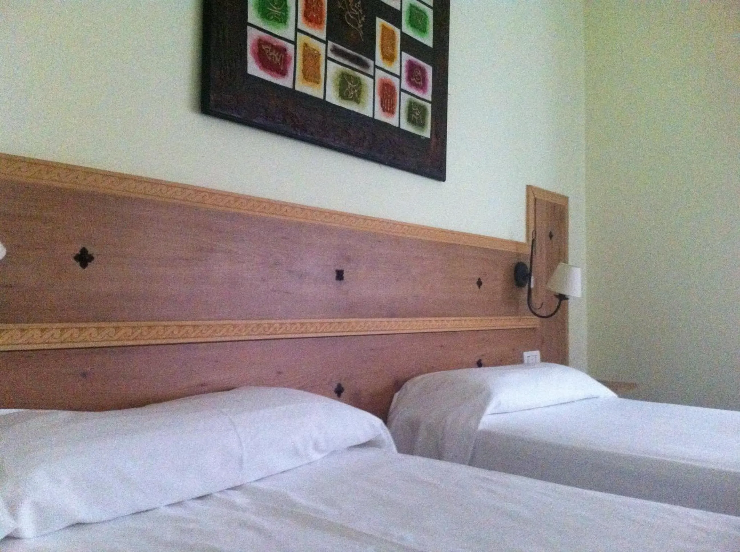 Bed in Hotel Boliña