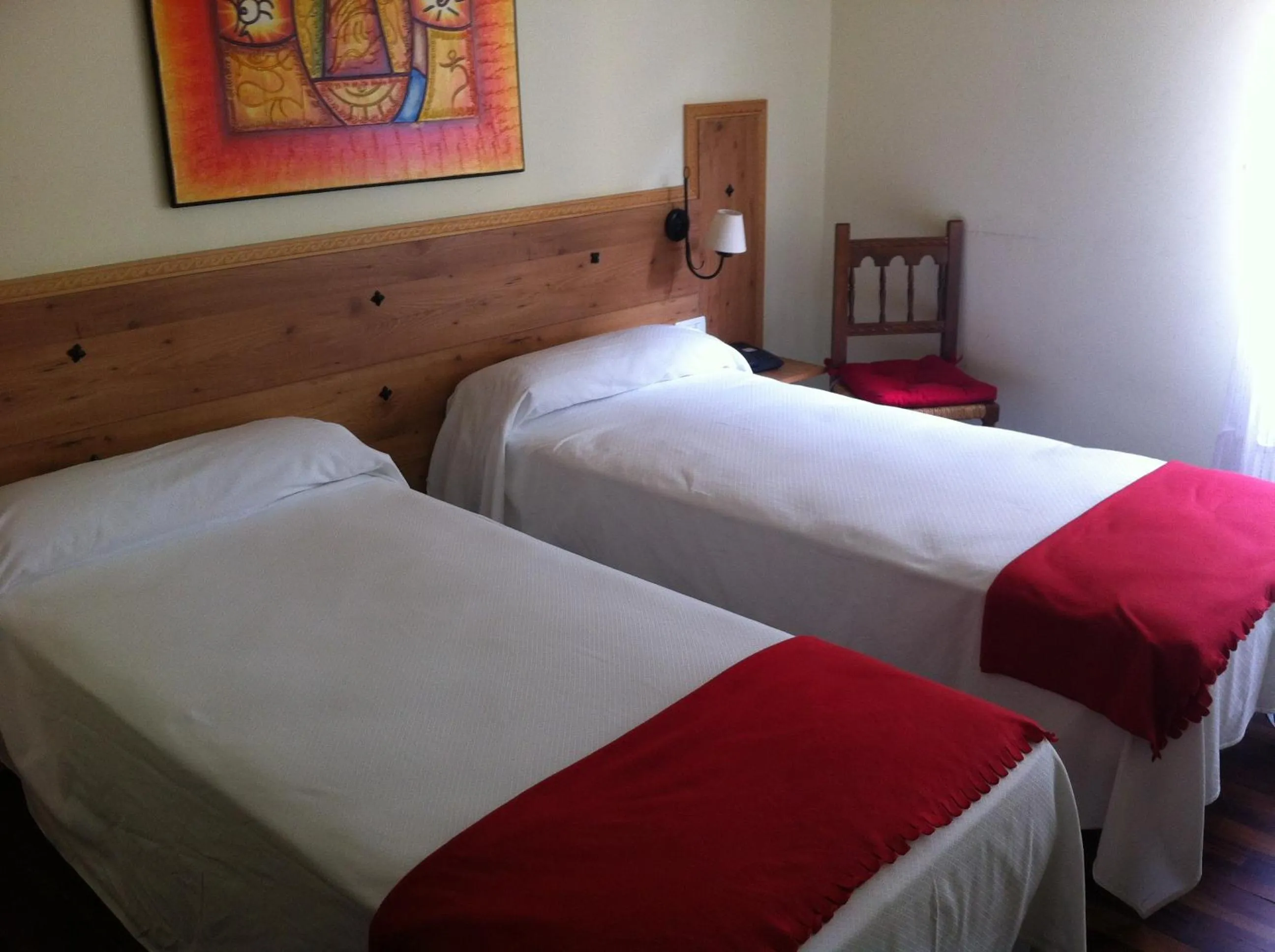 Bed in Hotel Boliña