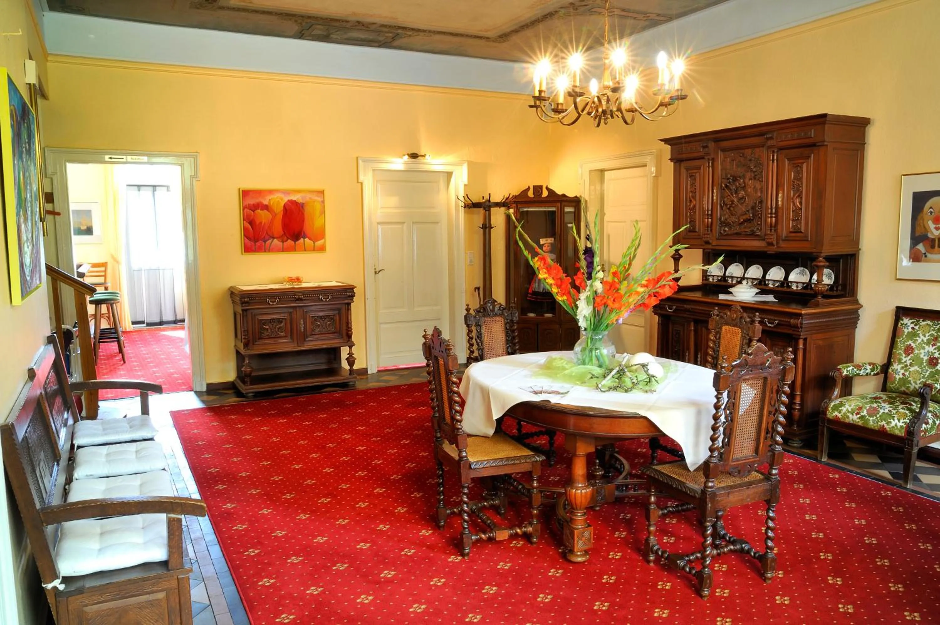 Lobby or reception in Land-gut-Hotel Allerhof