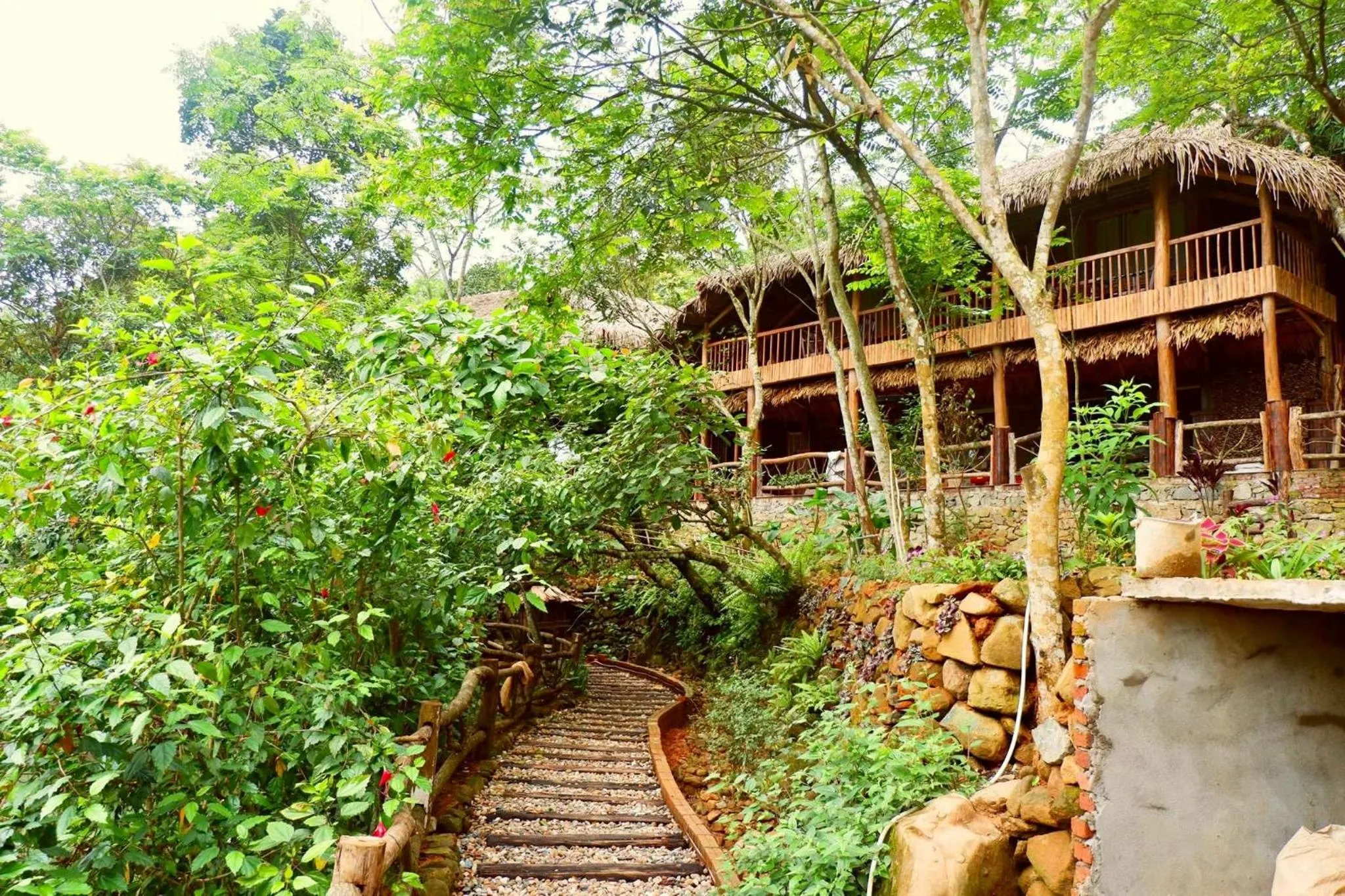 Property building in Pu Luong Jungle Lodge