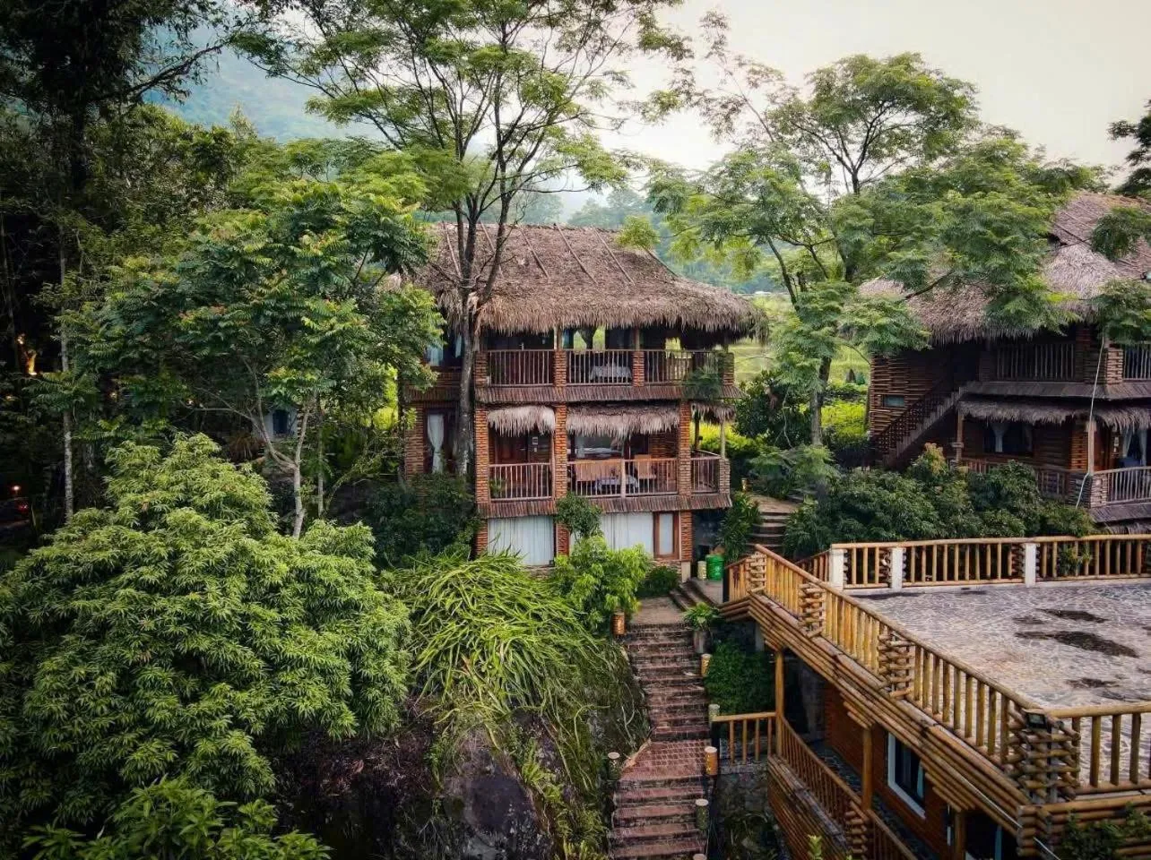 Property building in Pu Luong Jungle Lodge