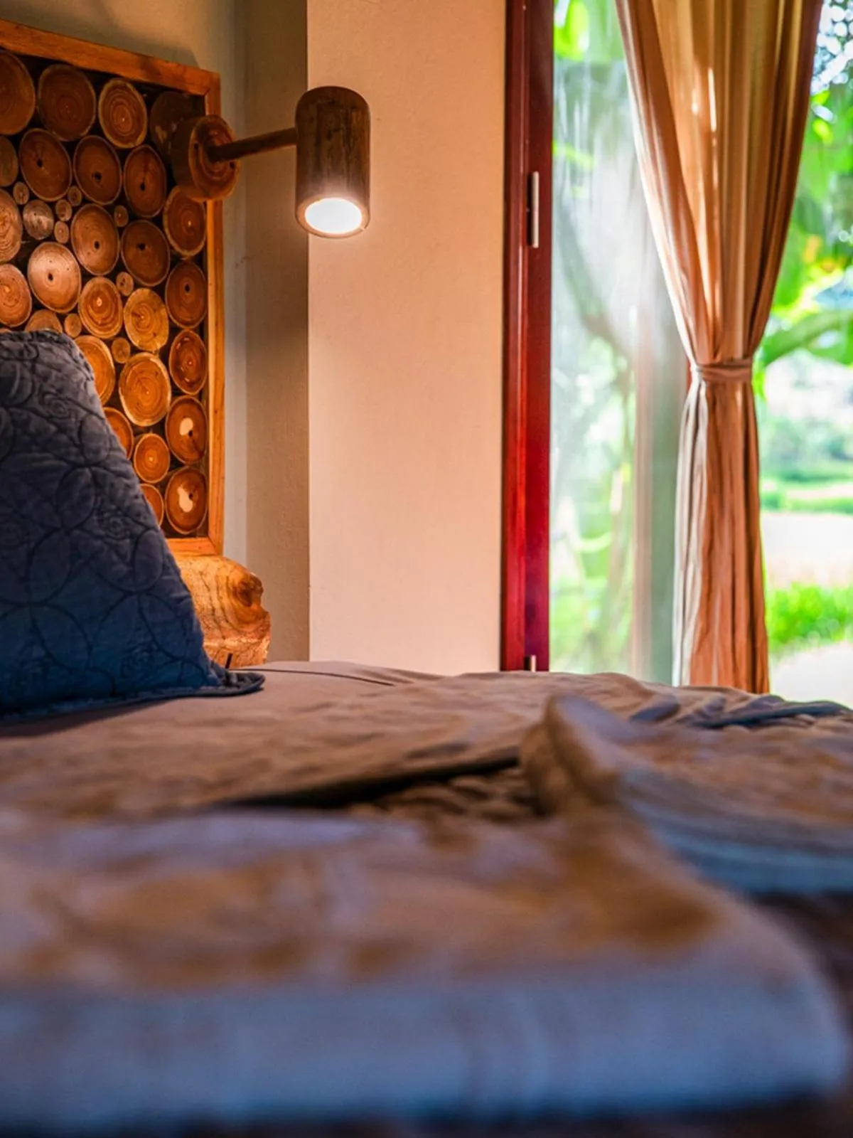 Bedroom, Bed in Pu Luong Jungle Lodge