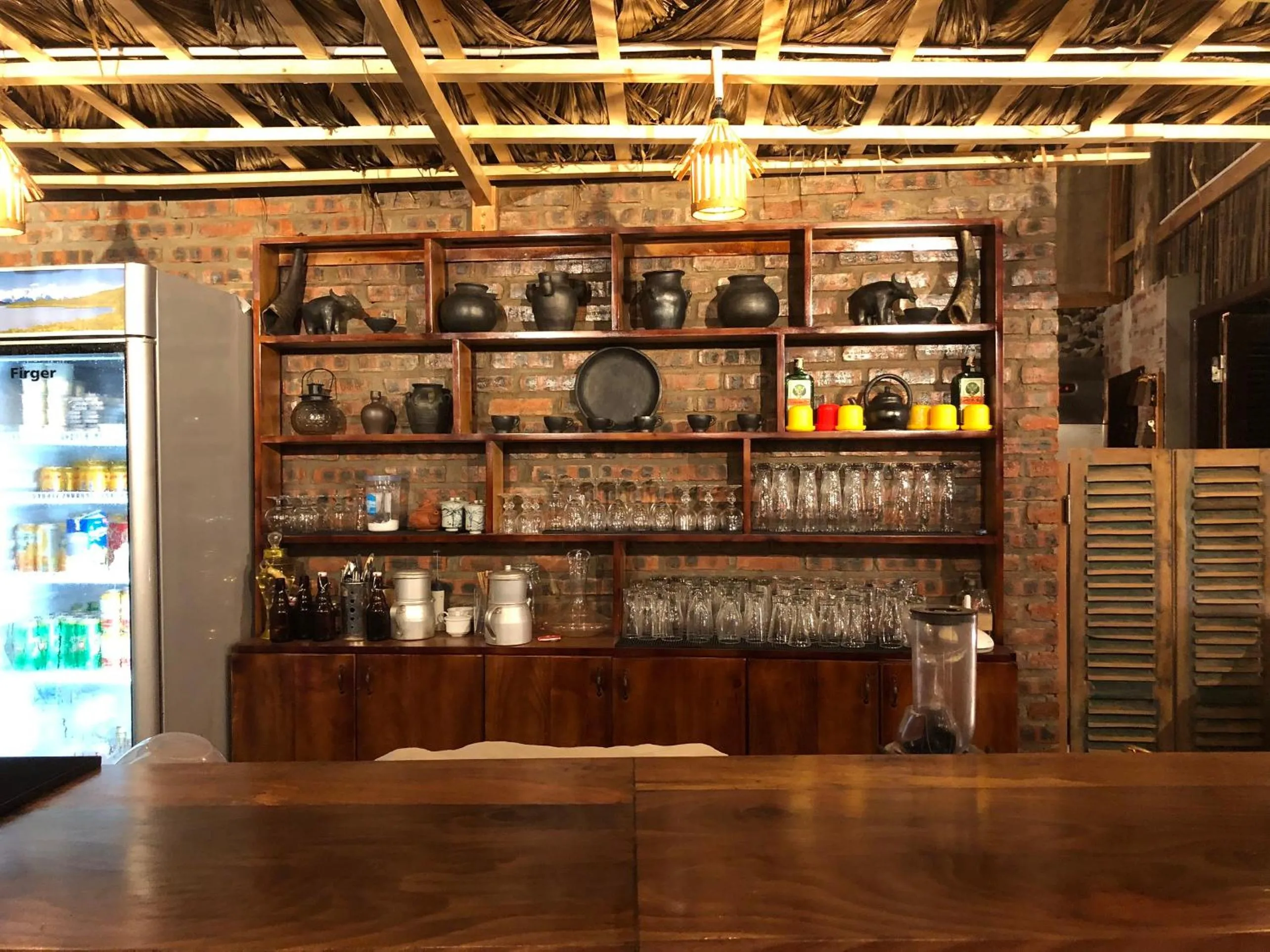 Lounge or bar in Pu Luong Jungle Lodge