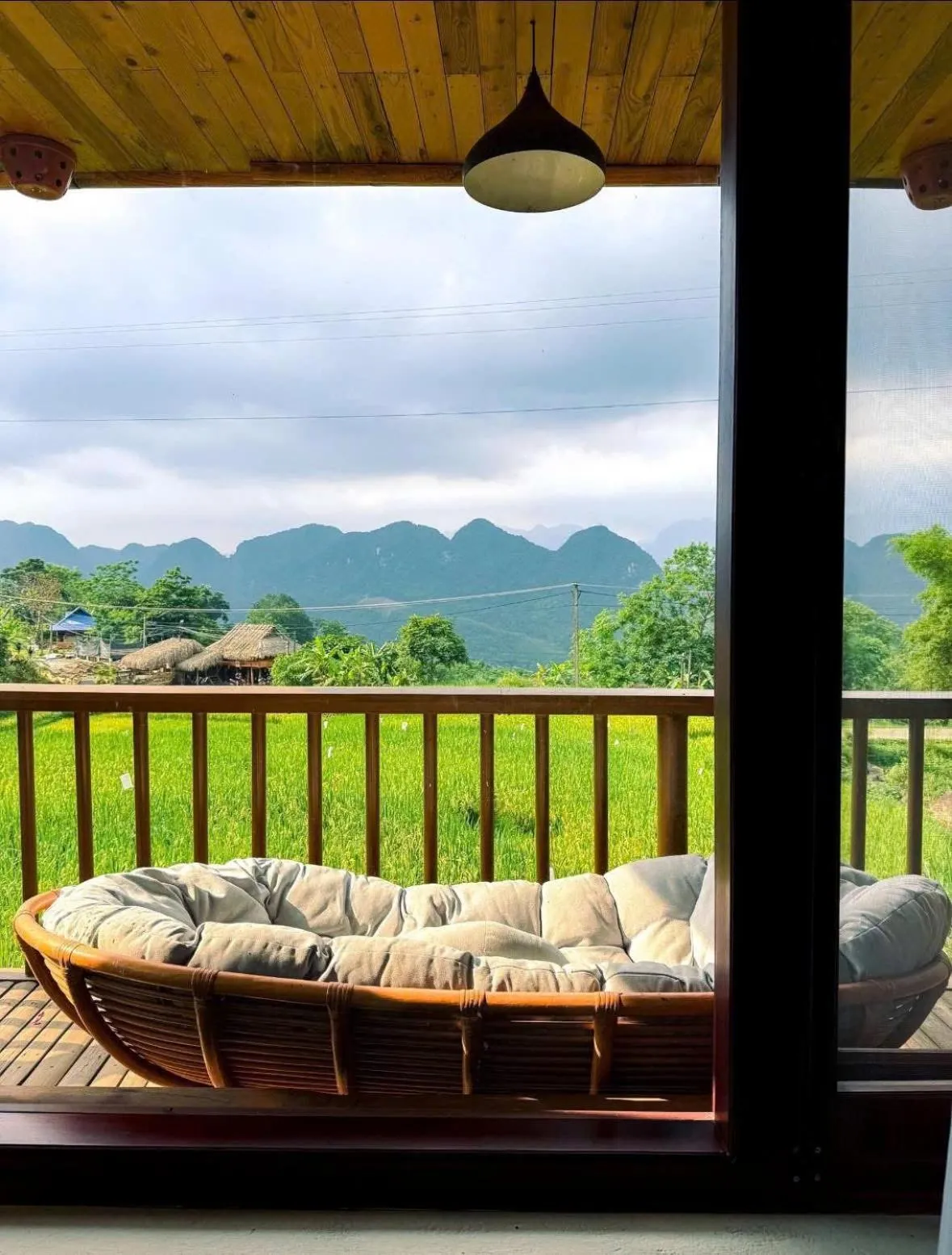 Balcony/Terrace in Pu Luong Jungle Lodge