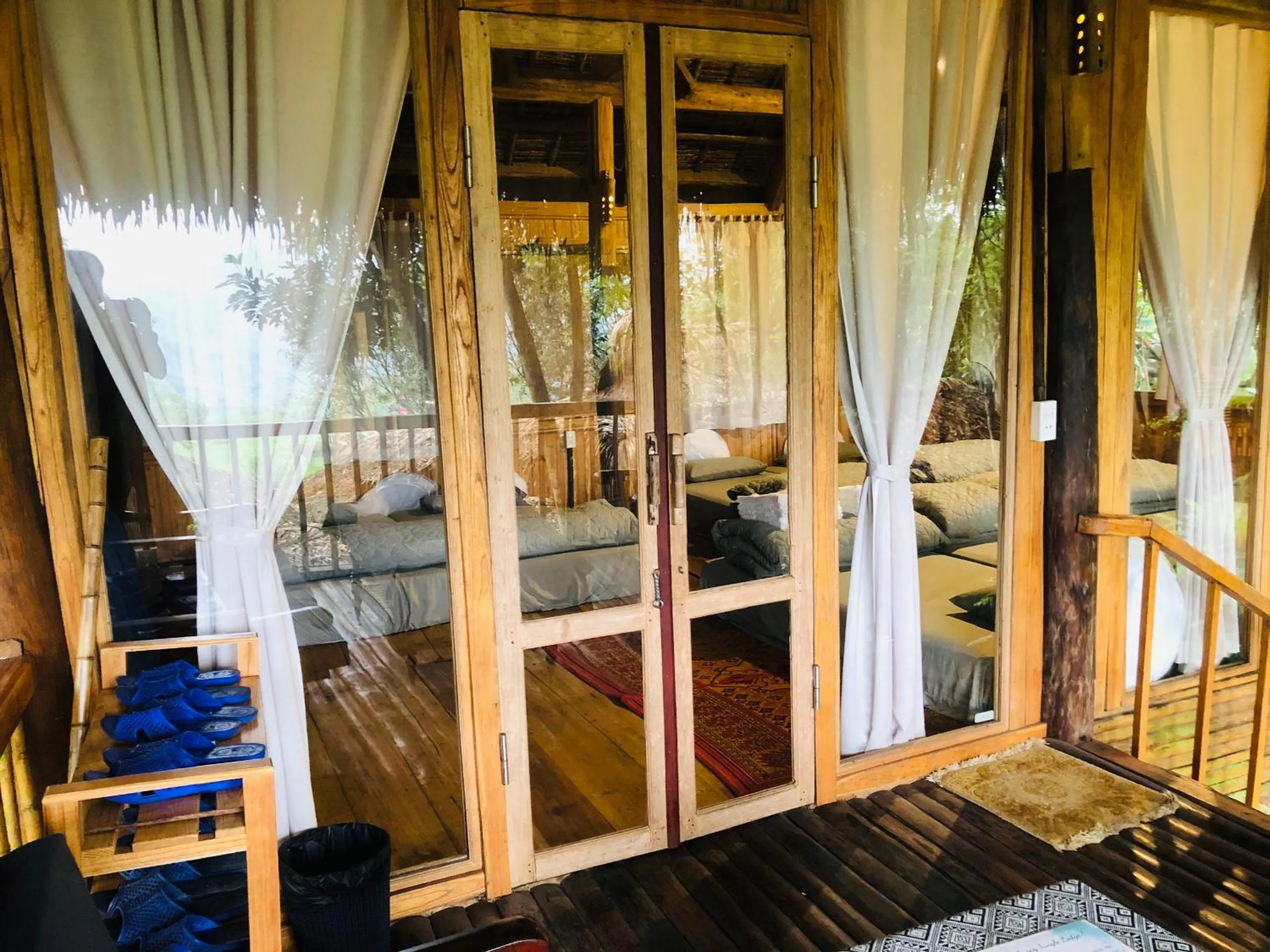 Bedroom in Pu Luong Jungle Lodge