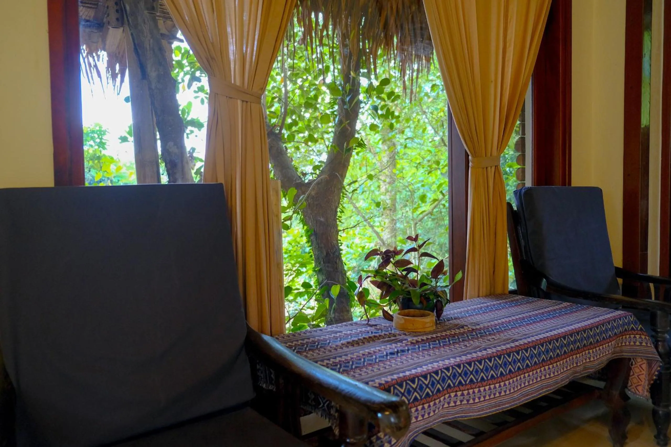 Bedroom in Pu Luong Jungle Lodge