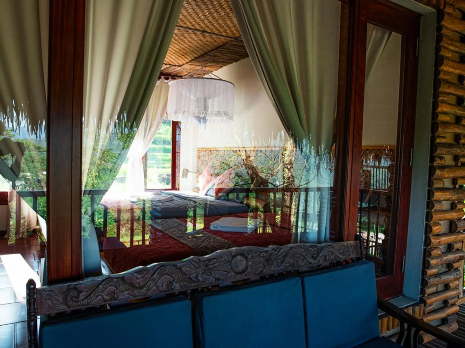 Bedroom in Pu Luong Jungle Lodge